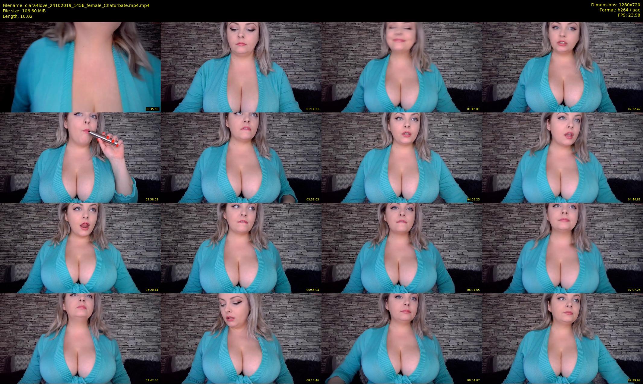 clara4love — 11 minute Chaturbate female cam show recording, 720p, Oct 24, 2019