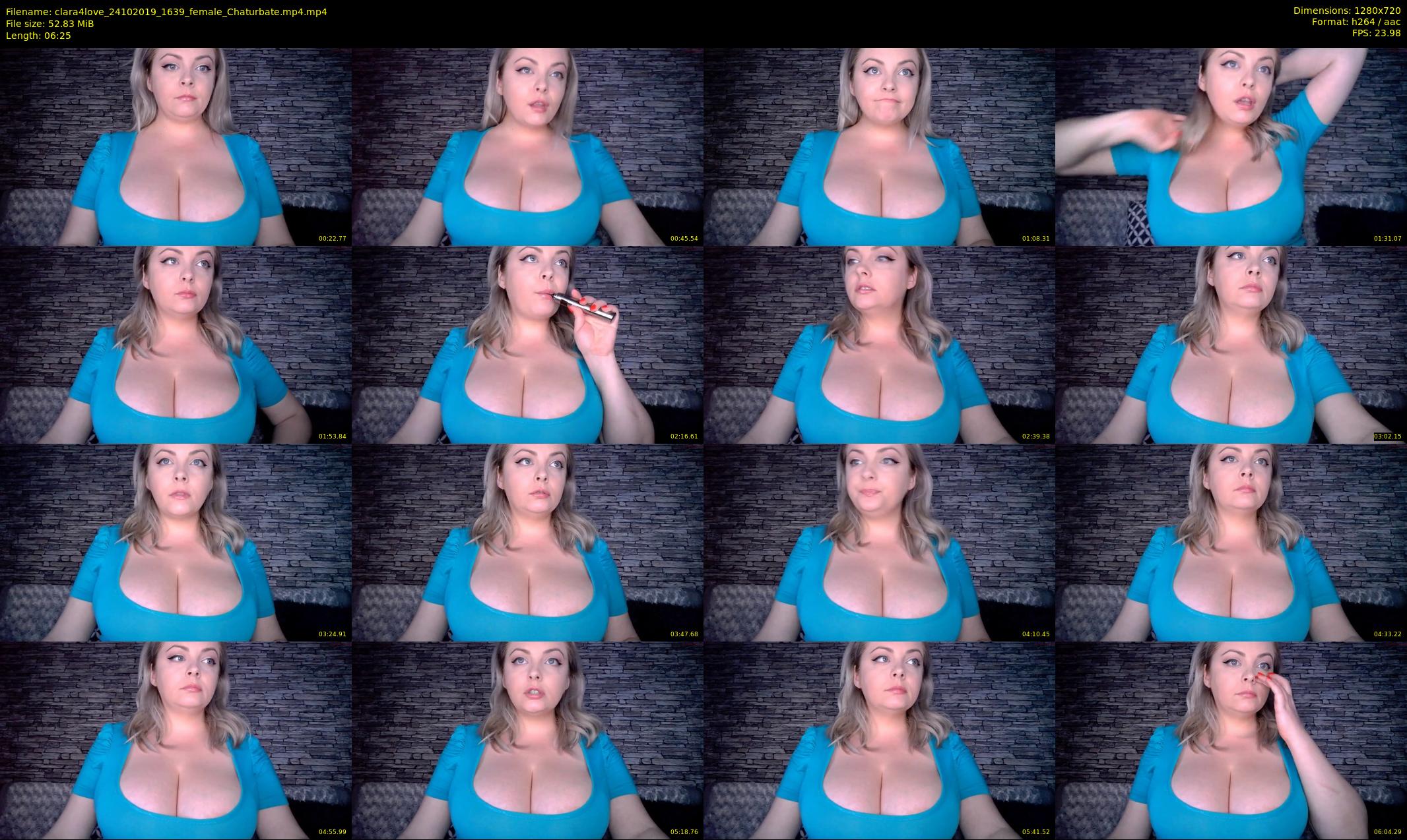 clara4love — 7 minute Chaturbate female cam show recording, 720p, Oct 24, 2019