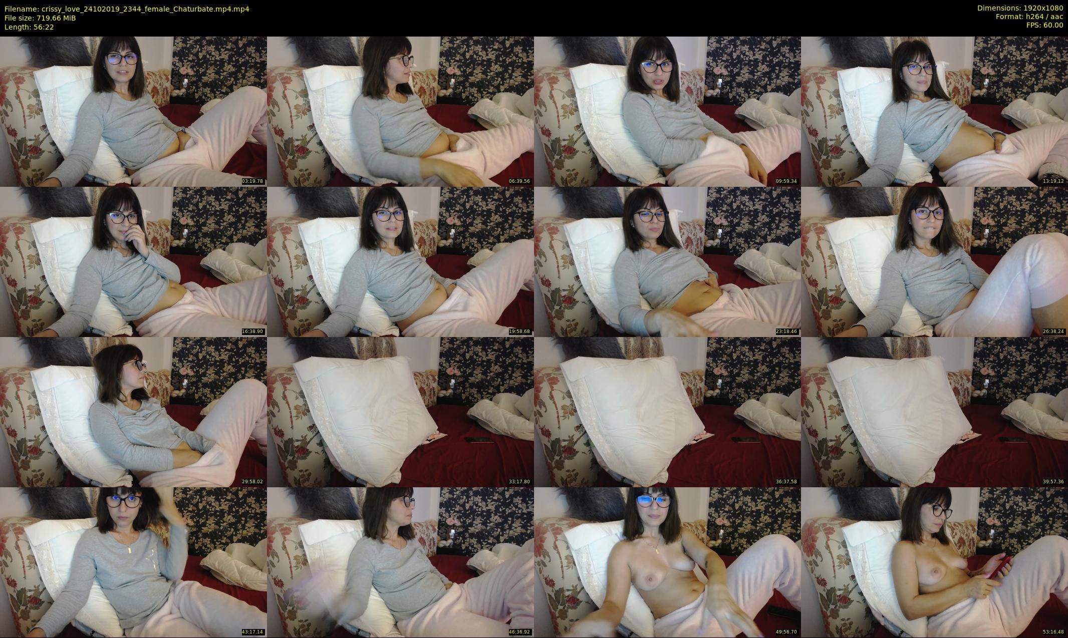 crissy_love — 57 minute Chaturbate female cam show recording, 1080p, Oct 24, 2019
