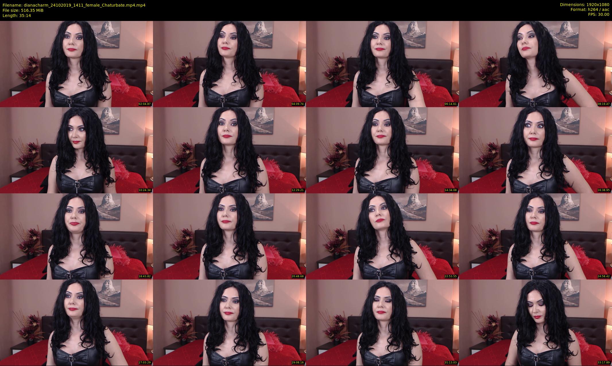dianacharm — 36 minute Chaturbate female cam show recording, 1080p, Oct 24, 2019