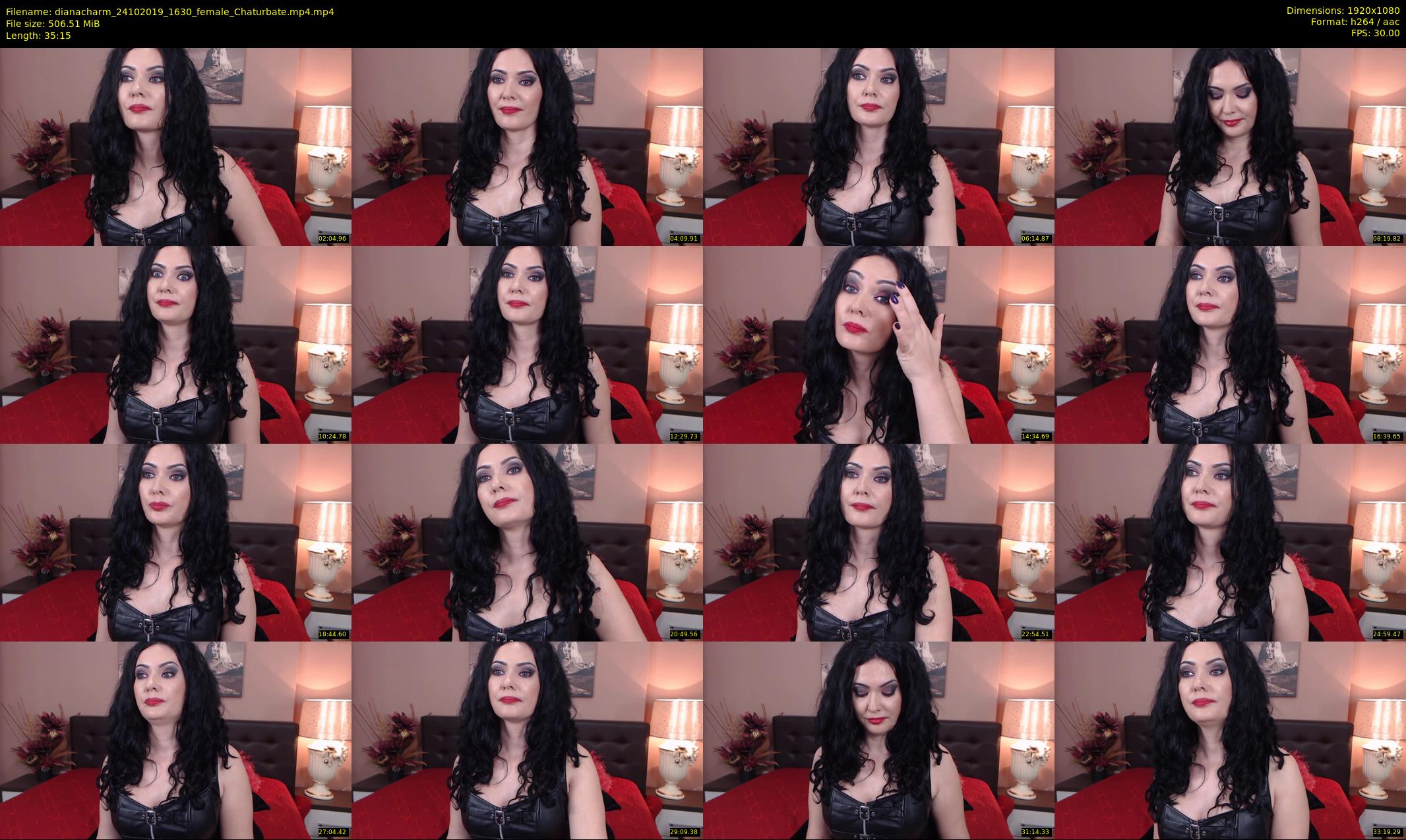 dianacharm — 36 minute Chaturbate female cam show recording, 1080p, Oct 24, 2019