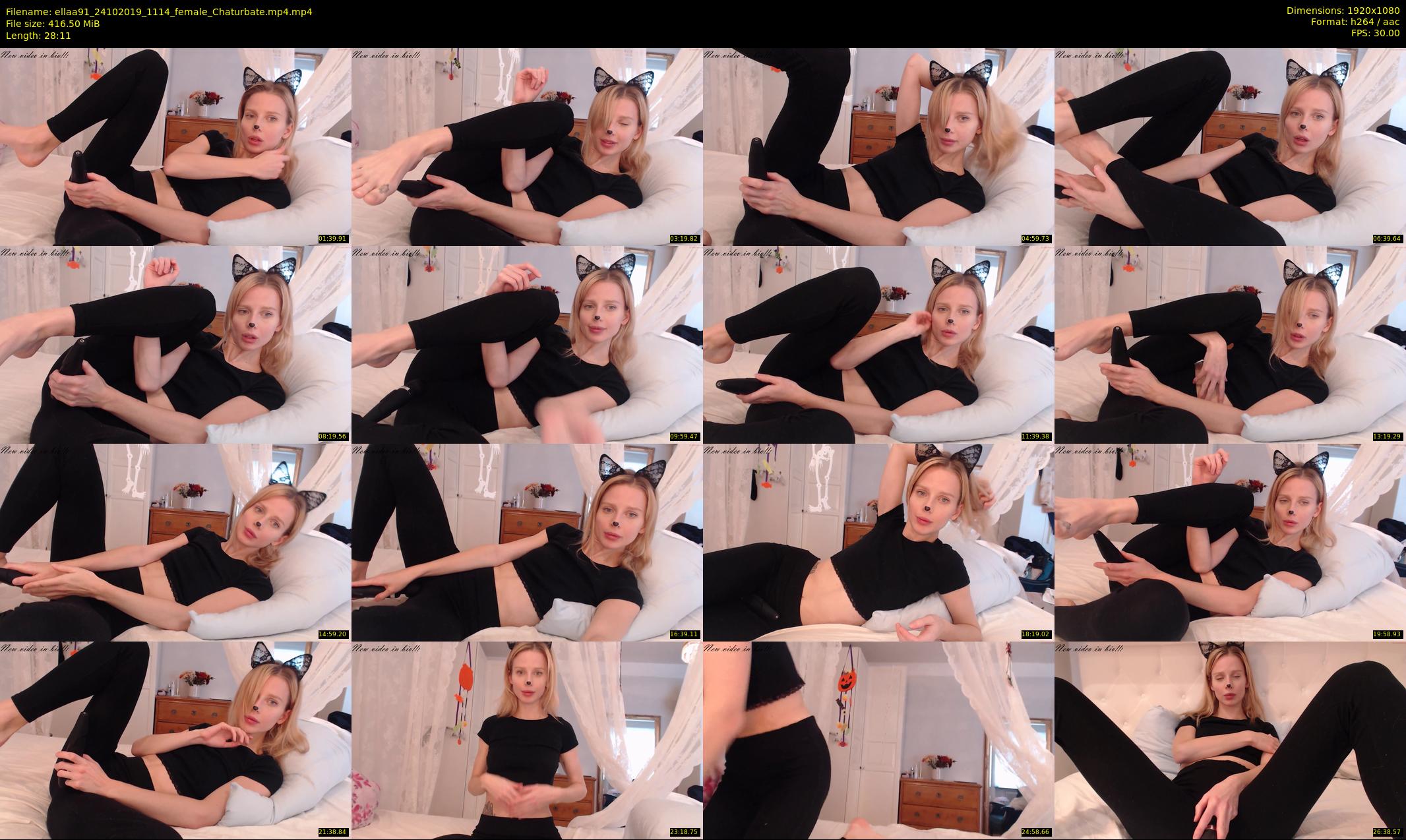 ellaa91 — 29 minute Chaturbate female cam show recording, 1080p, Oct 24, 2019
