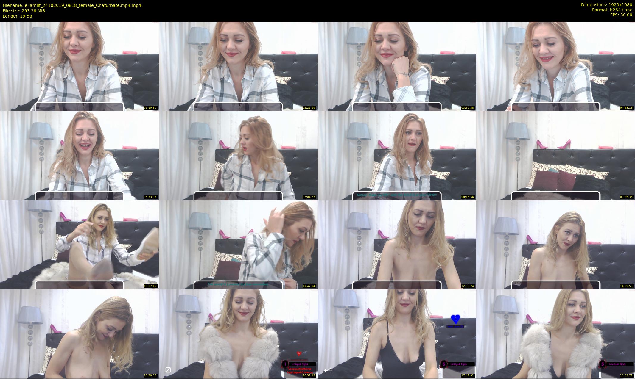 ellamilf — 20 minute Chaturbate female cam show recording, 1080p, Oct 24, 2019