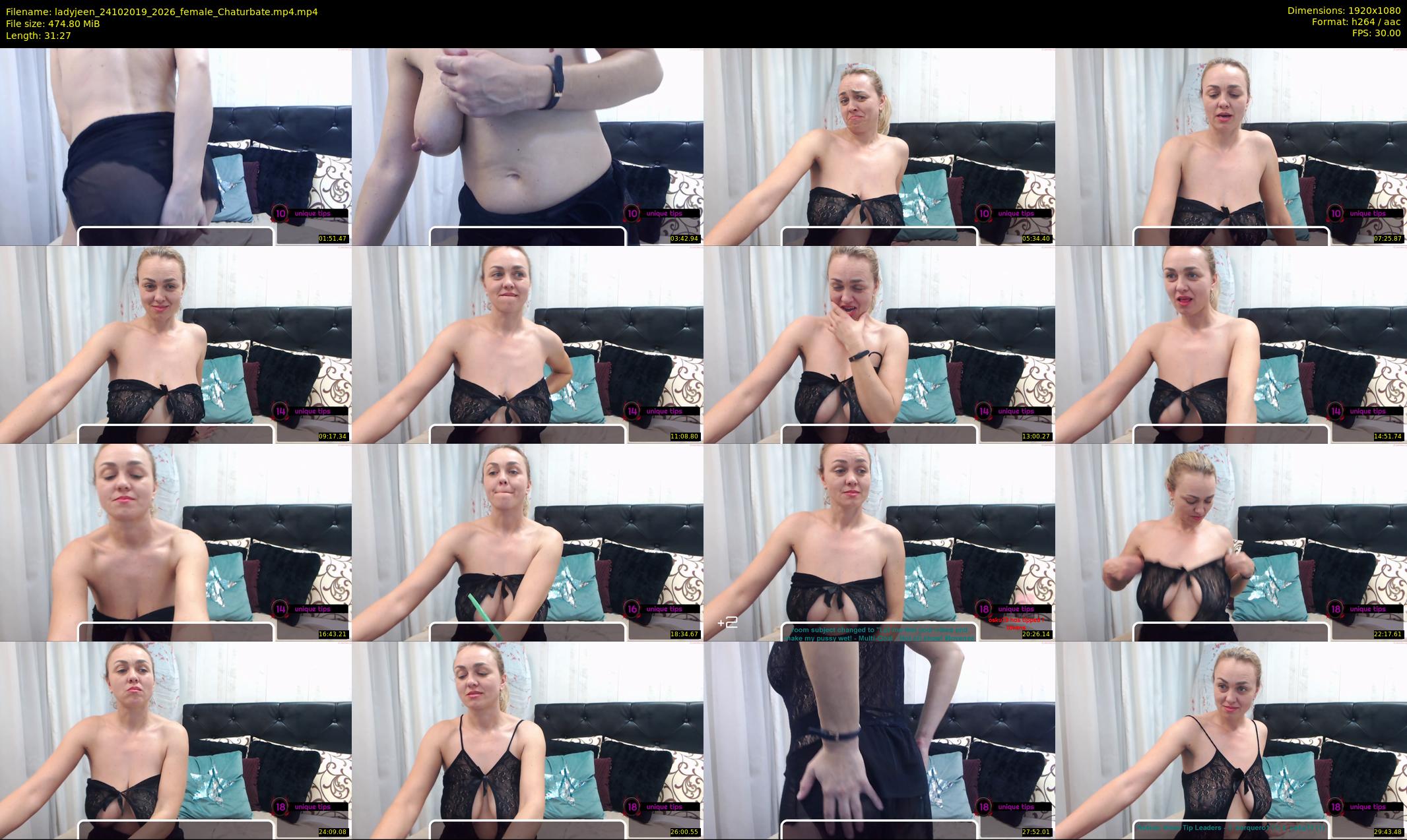 ladyjeen — 32 minute Chaturbate female cam show recording, 1080p, Oct 24, 2019