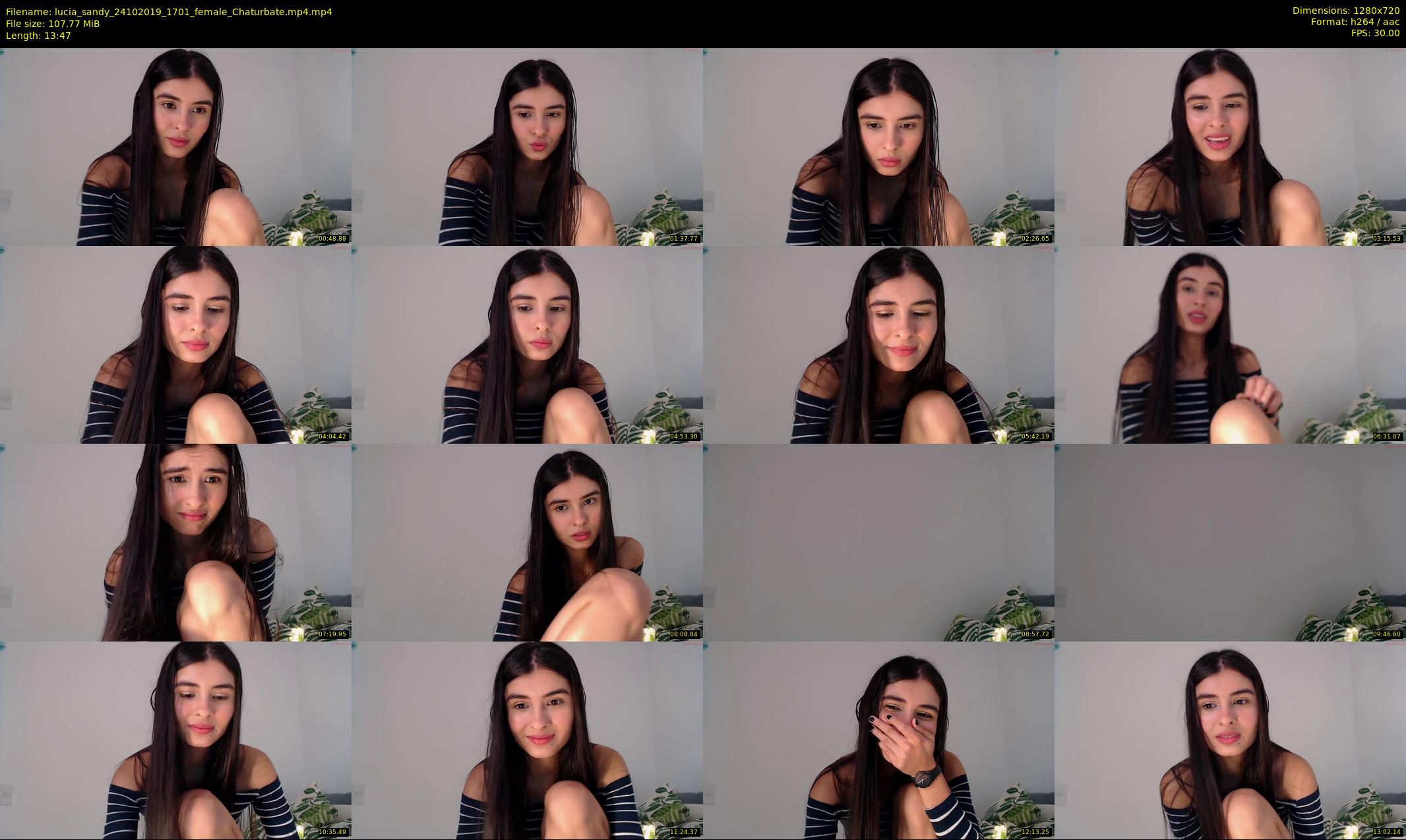 lucia_sandy — 14 minute Chaturbate female cam show recording, 720p, Oct 24, 2019