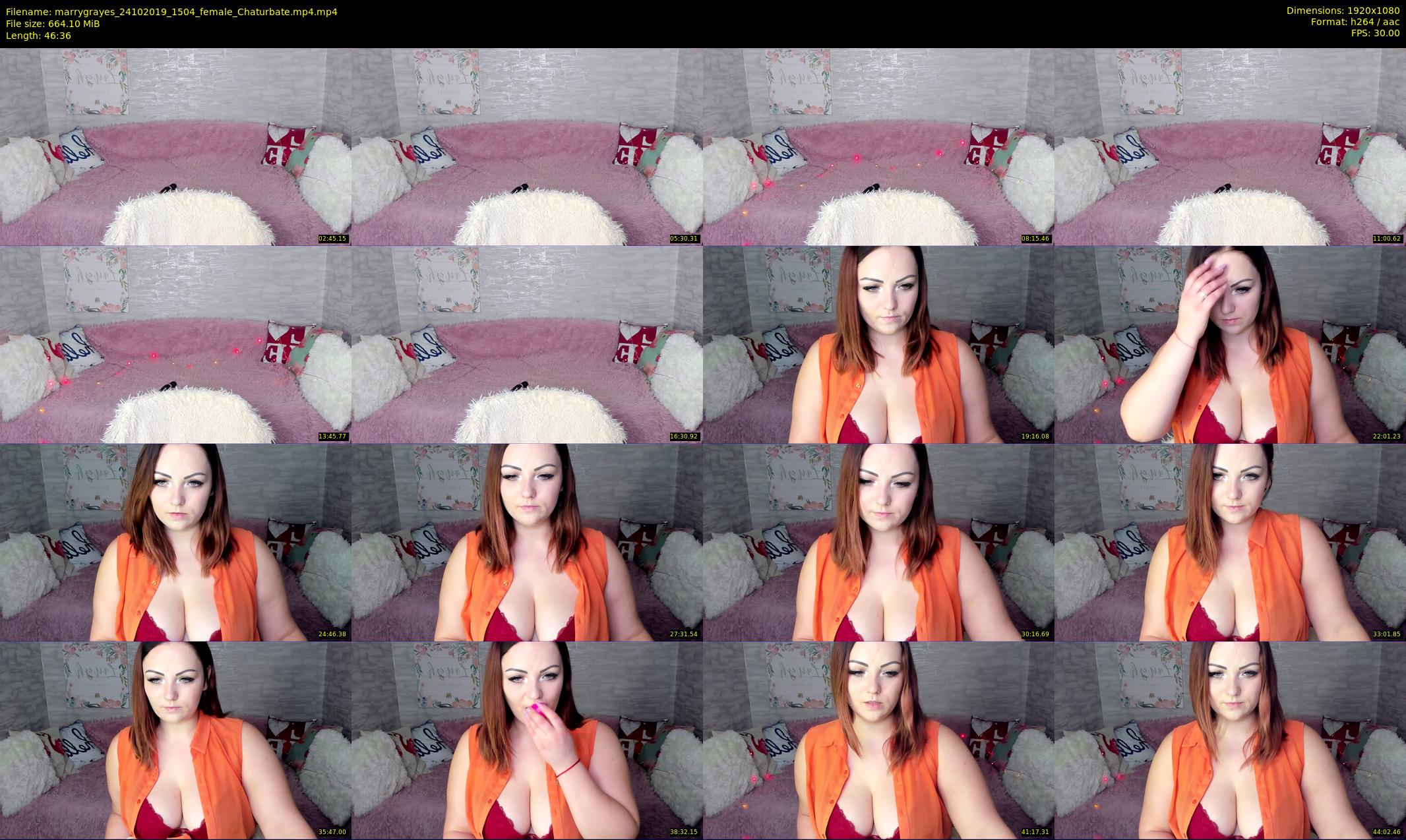 marrygrayes — 47 minute Chaturbate female cam show recording, 1080p, Oct 24, 2019