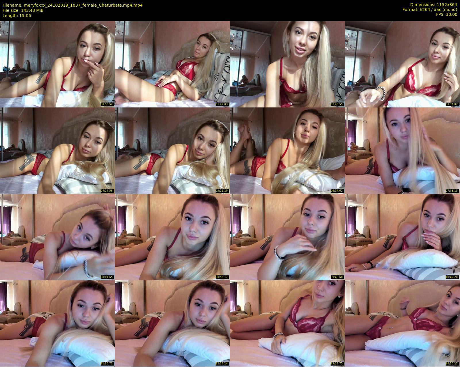 meryfoxxx — 16 minute Chaturbate female cam show recording, 720p, Oct 24, 2019