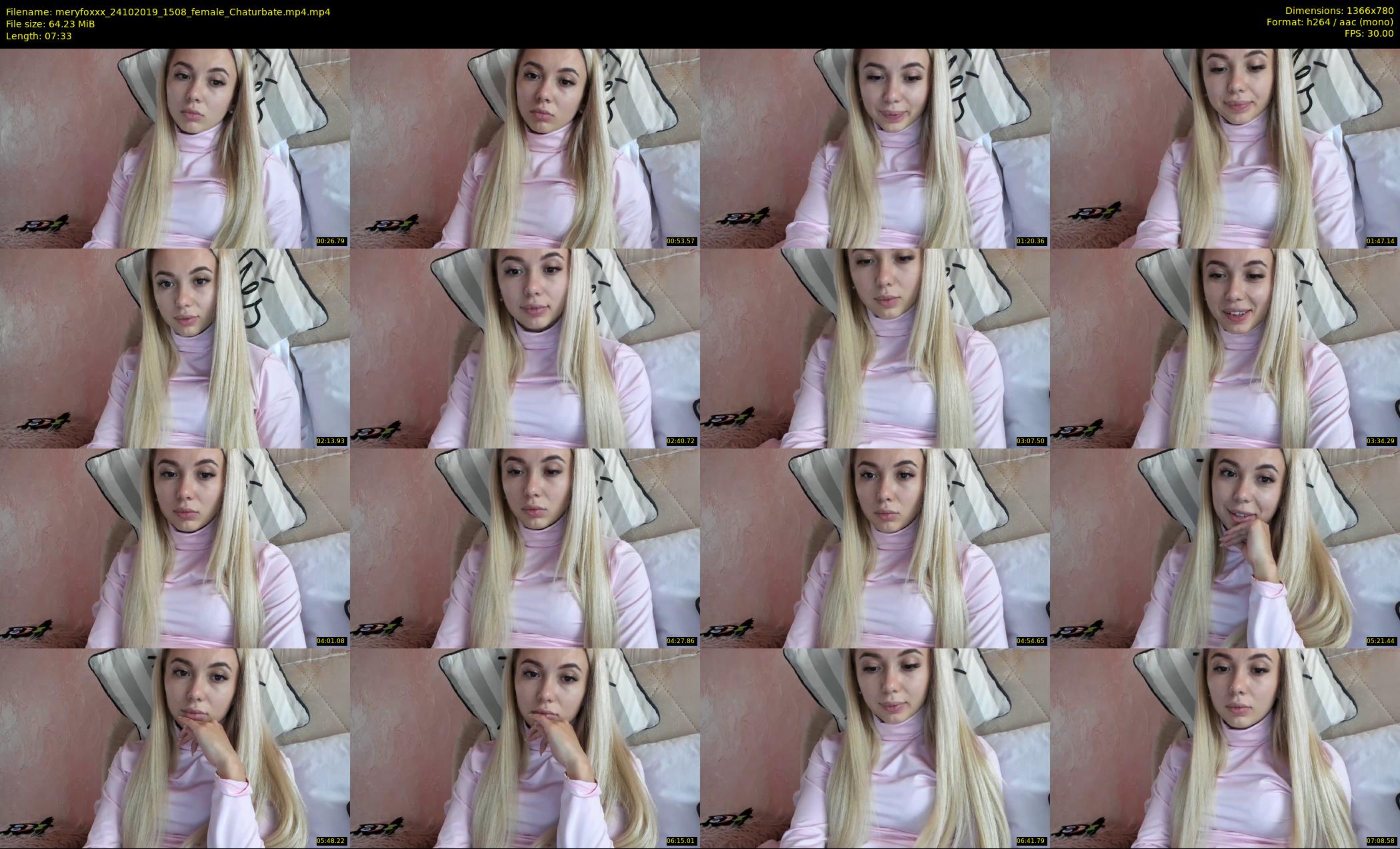 meryfoxxx — 8 minute Chaturbate female cam show recording, 720p, Oct 24, 2019