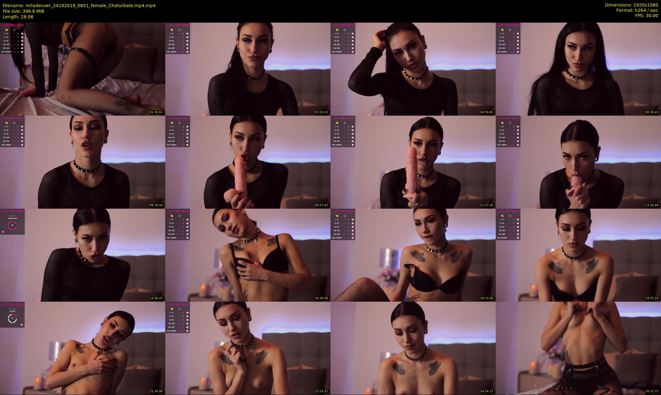 miladenver — 29 minute Chaturbate female cam show recording, 1080p, Oct 24, 2019