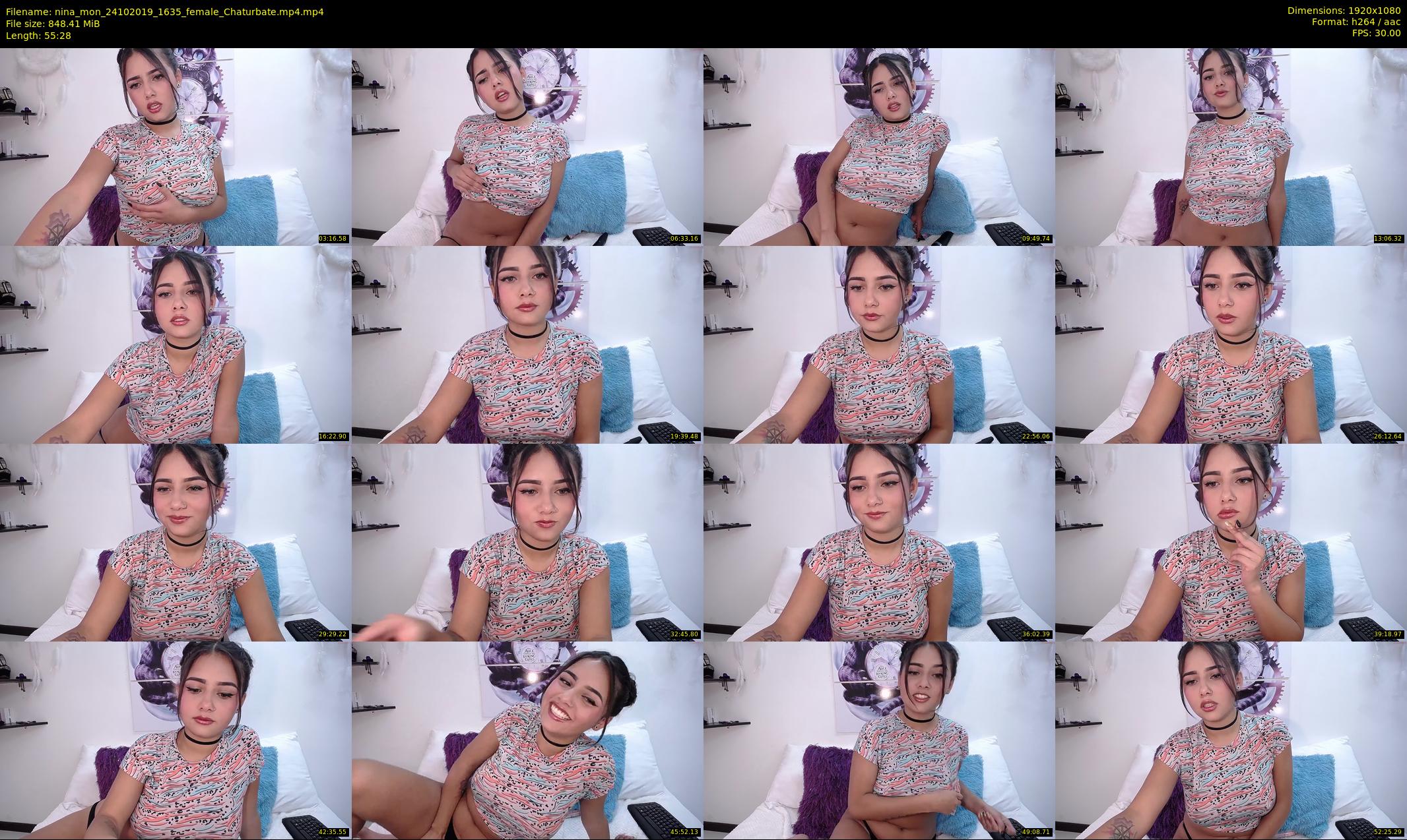 nina_mon — 56 minute Chaturbate female cam show recording, 1080p, Oct 24, 2019