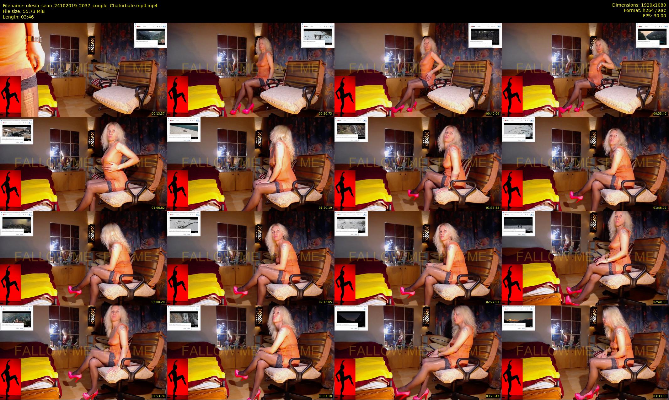 olesia_sean — 4 minute Chaturbate couple cam show recording, 1080p, Oct 24, 2019