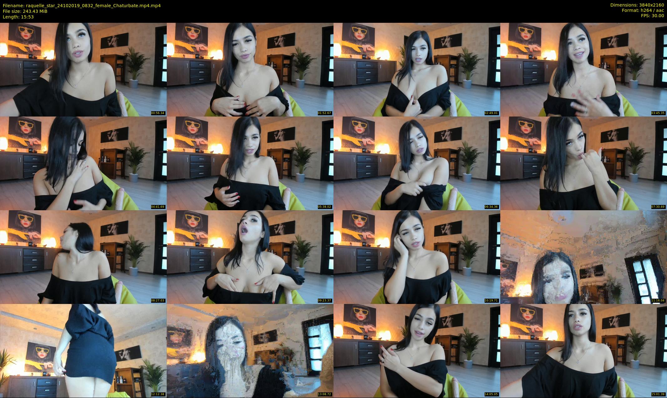 raquelle_star — 16 minute Chaturbate couple cam show recording, 4K, Oct 24, 2019