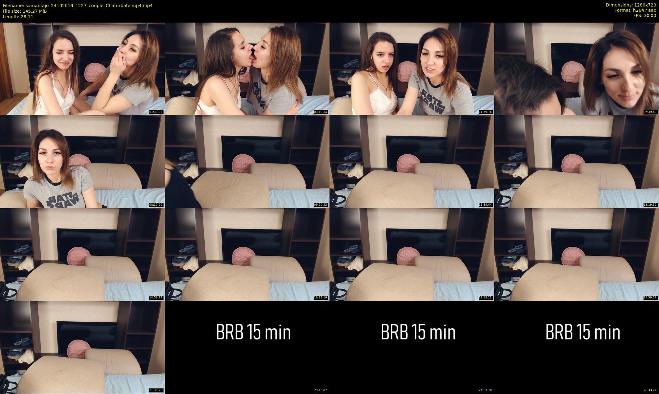 samantajo — 29 minute Chaturbate female cam show recording, 720p, Oct 24, 2019