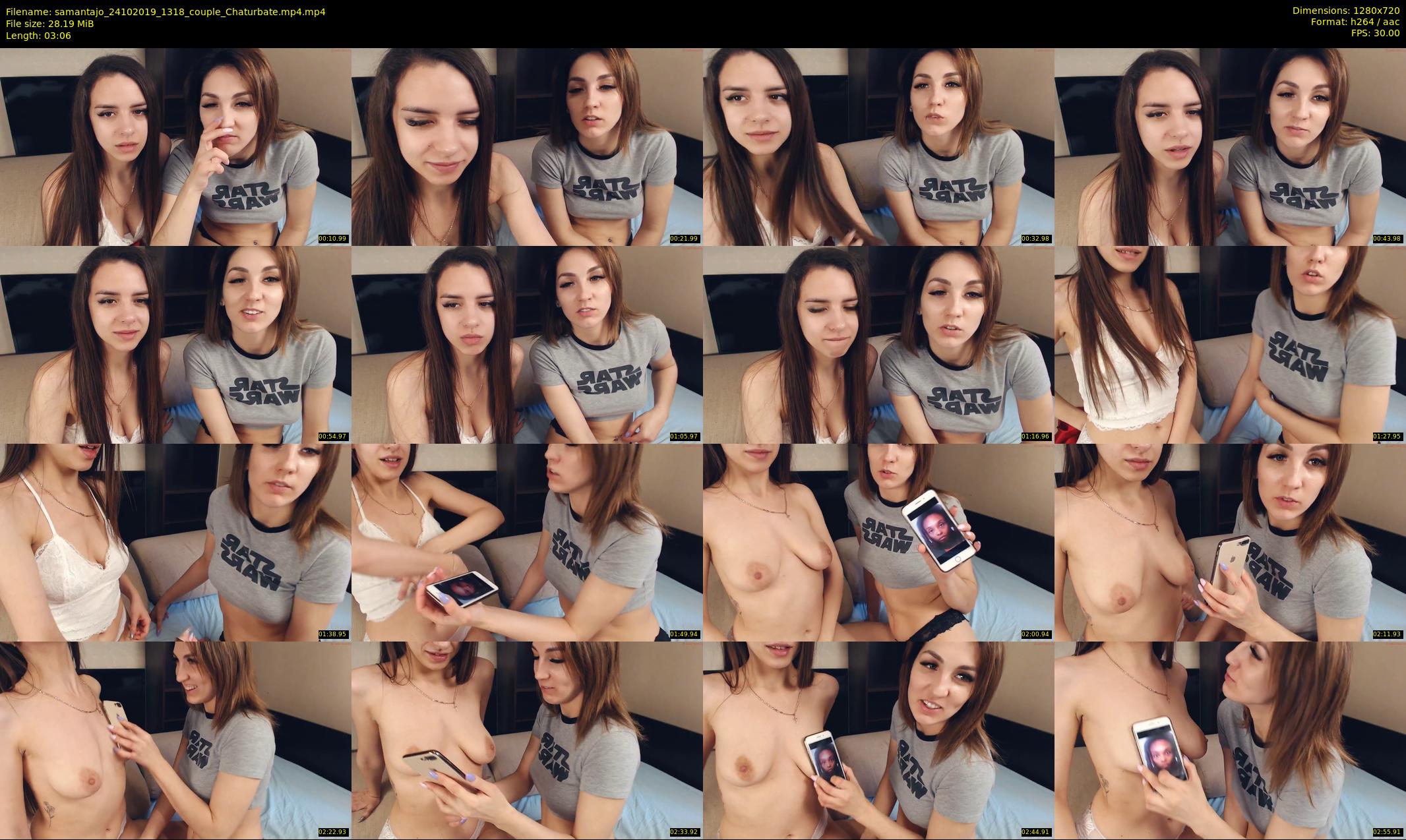 samantajo — 4 minute Chaturbate female cam show recording, 720p, Oct 24, 2019