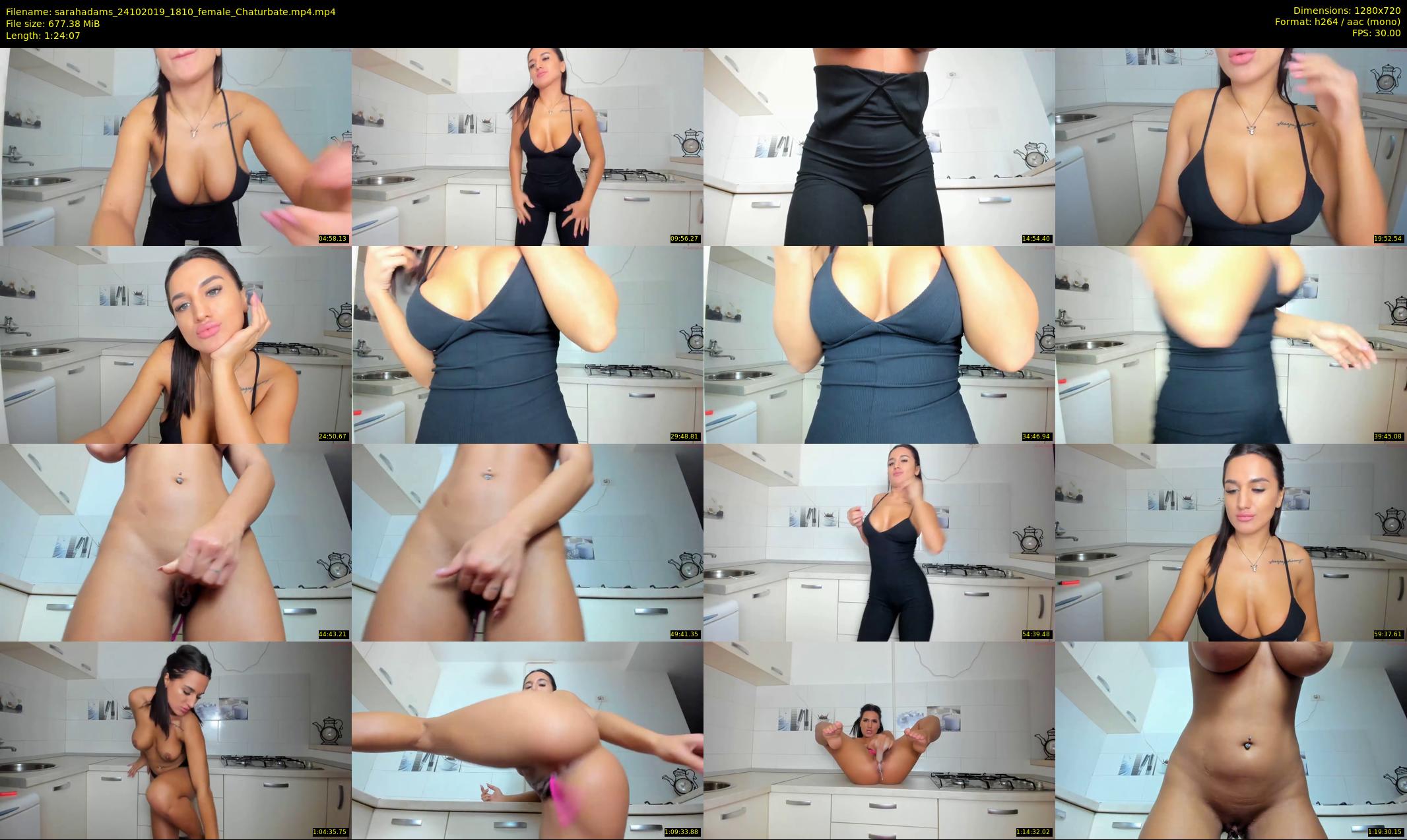 sarahadams — 85 minute Chaturbate female cam show recording, 720p, Oct 24, 2019