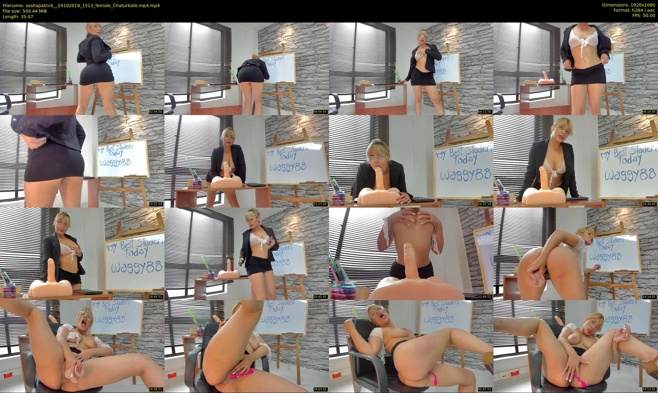 sashapatrick_ — 36 minute Chaturbate female cam show recording, 1080p, Oct 24, 2019