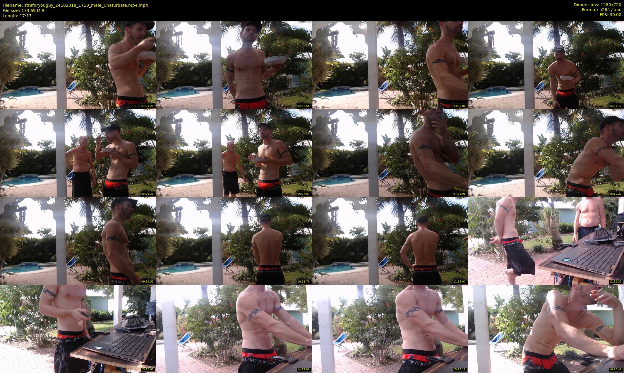 str8foryouguy — 18 minute Chaturbate male cam show recording, 720p, Oct 24, 2019