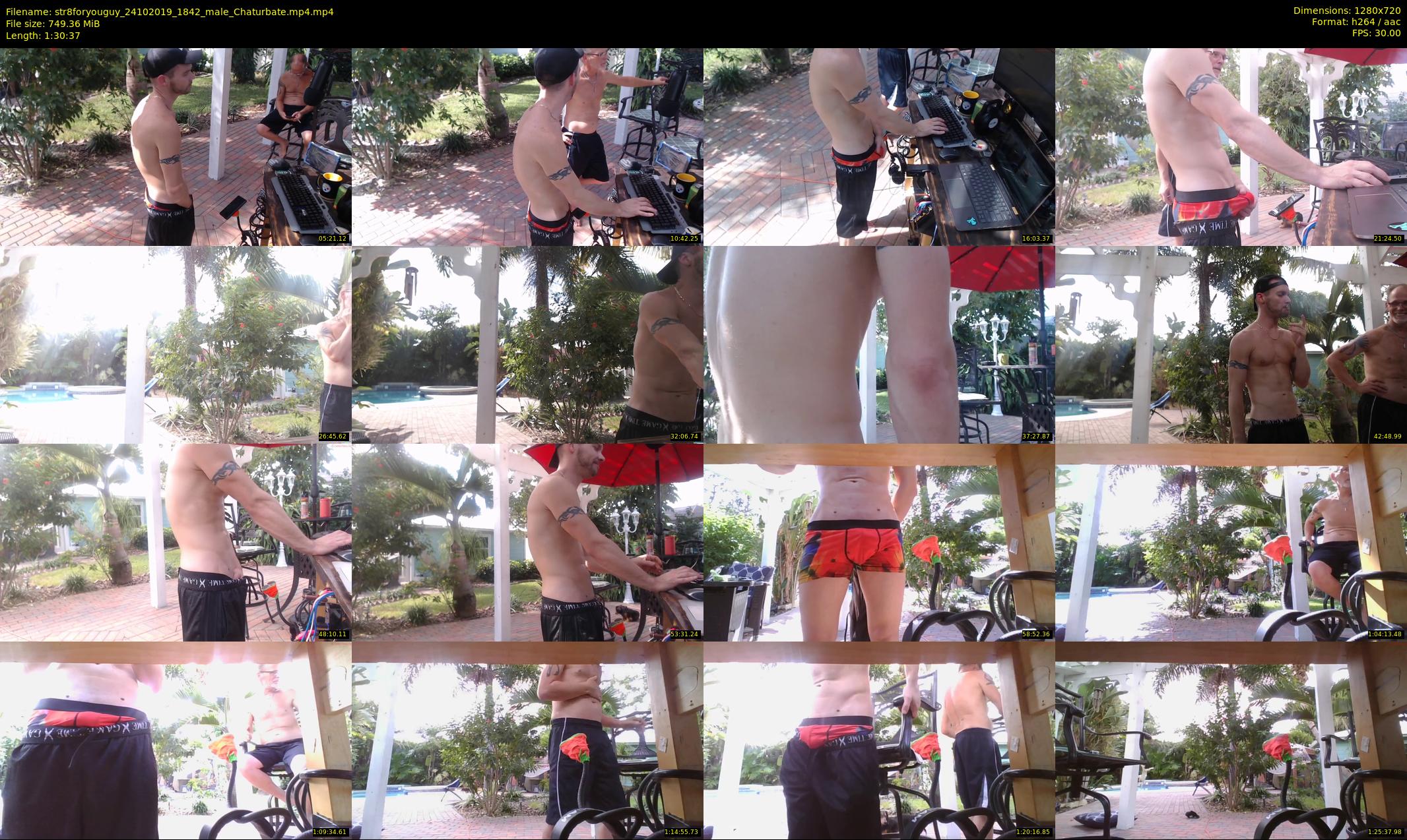 str8foryouguy — 91 minute Chaturbate male cam show recording, 720p, Oct 24, 2019