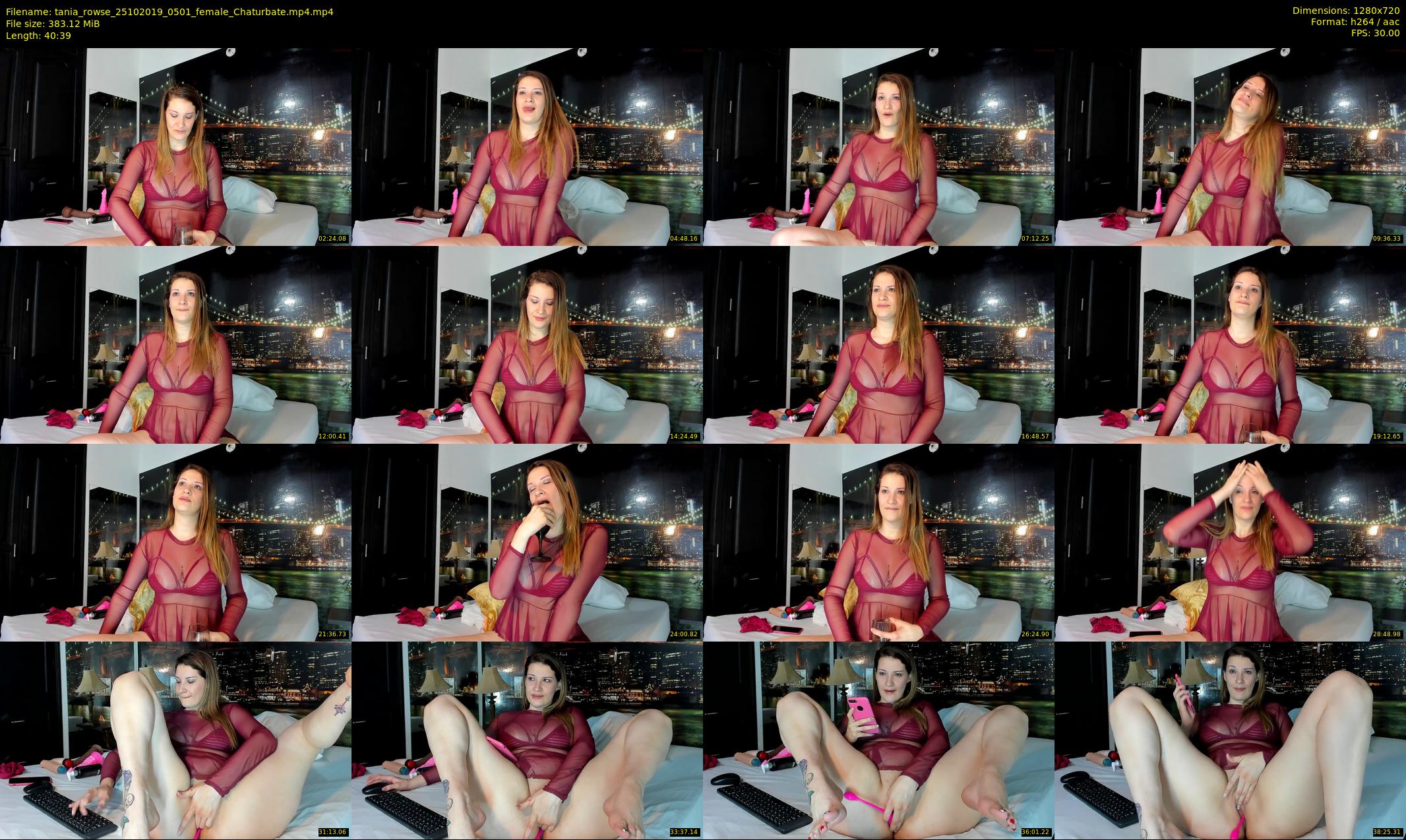 tania_rowse — 41 minute Chaturbate female cam show recording, 720p, Oct 25, 2019