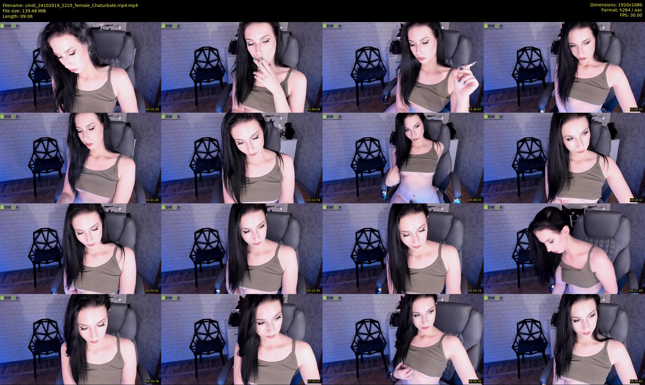 uindi — 10 minute Chaturbate female cam show recording, 1080p, Oct 24, 2019