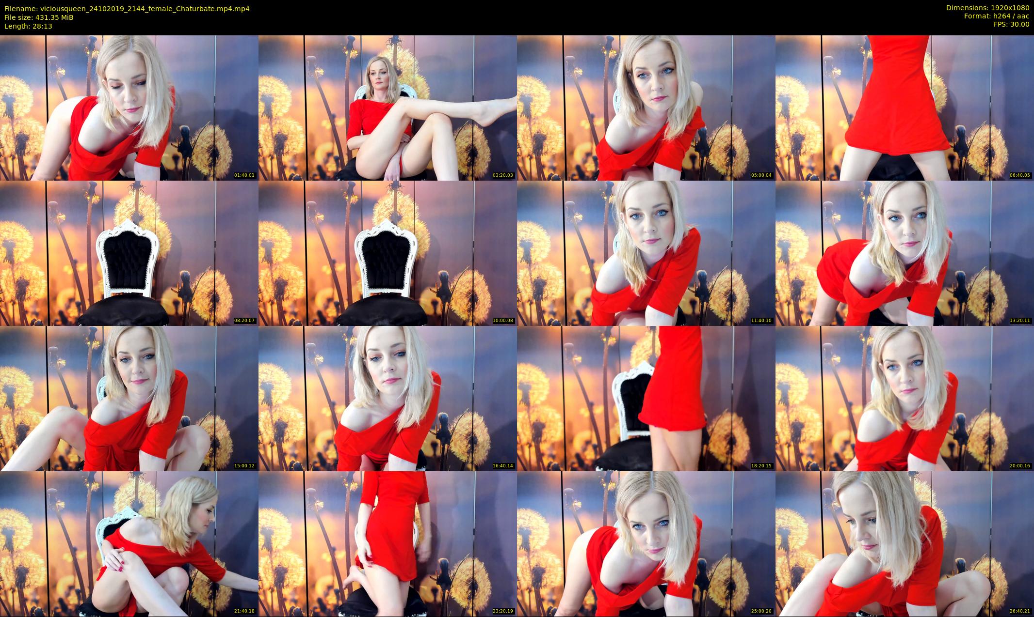 viciousqueen — 29 minute Chaturbate female cam show recording, 1080p, Oct 24, 2019