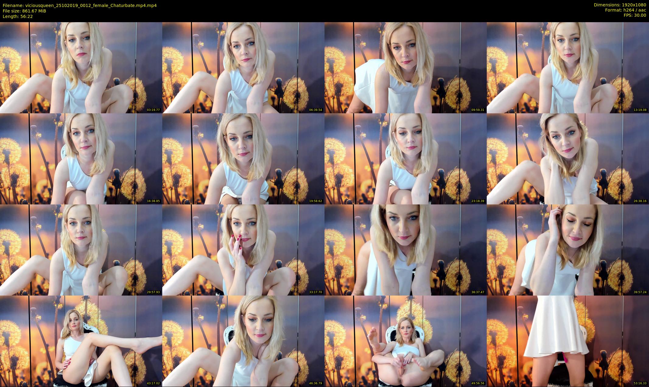 viciousqueen — 57 minute Chaturbate female cam show recording, 1080p, Oct 25, 2019