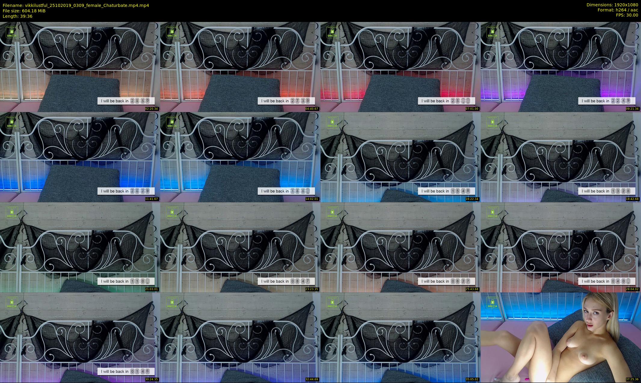 vikkilustful — 40 minute Chaturbate female cam show recording, 1080p, Oct 25, 2019