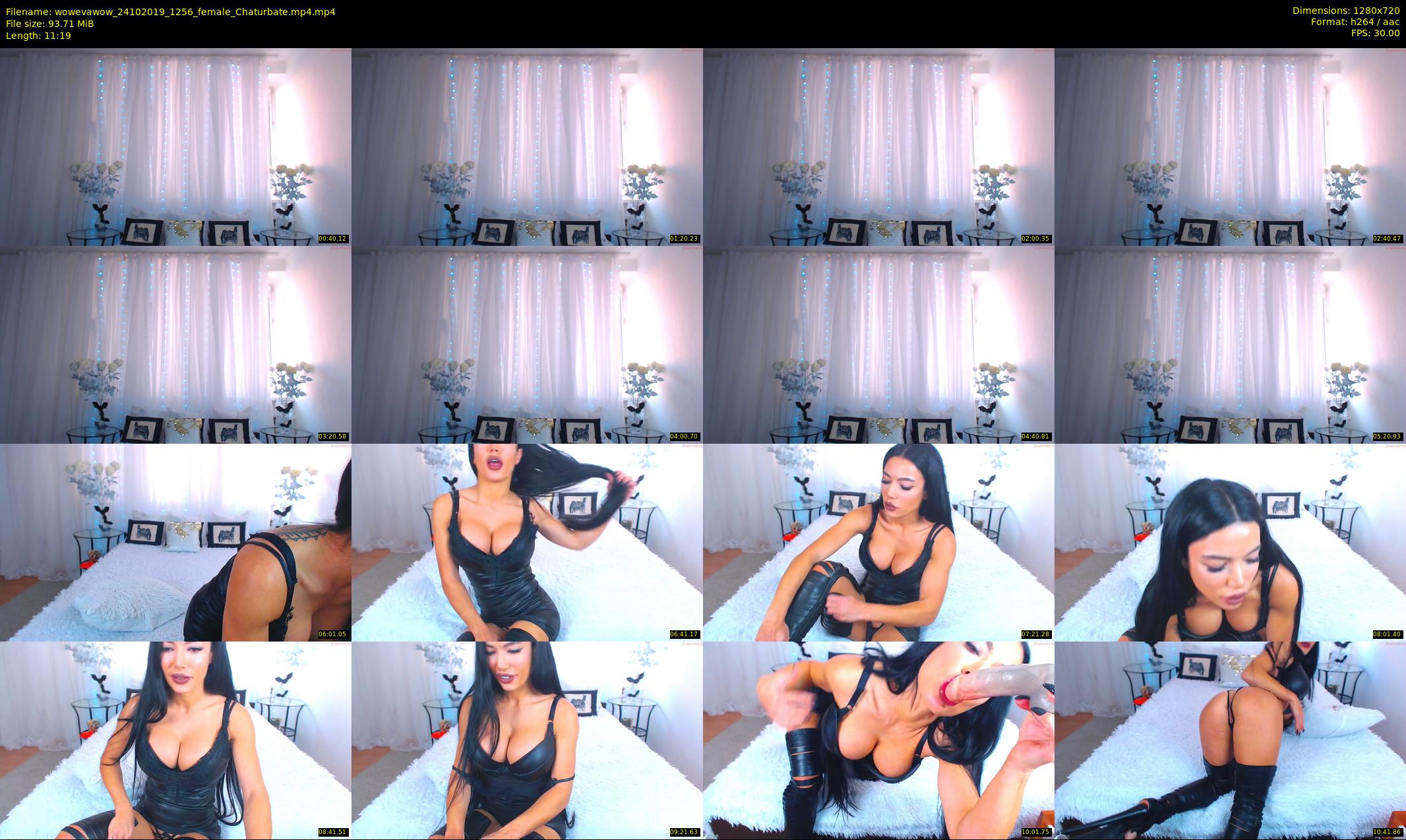 wowevawow — 12 minute Chaturbate female cam show recording, 720p, Oct 24, 2019
