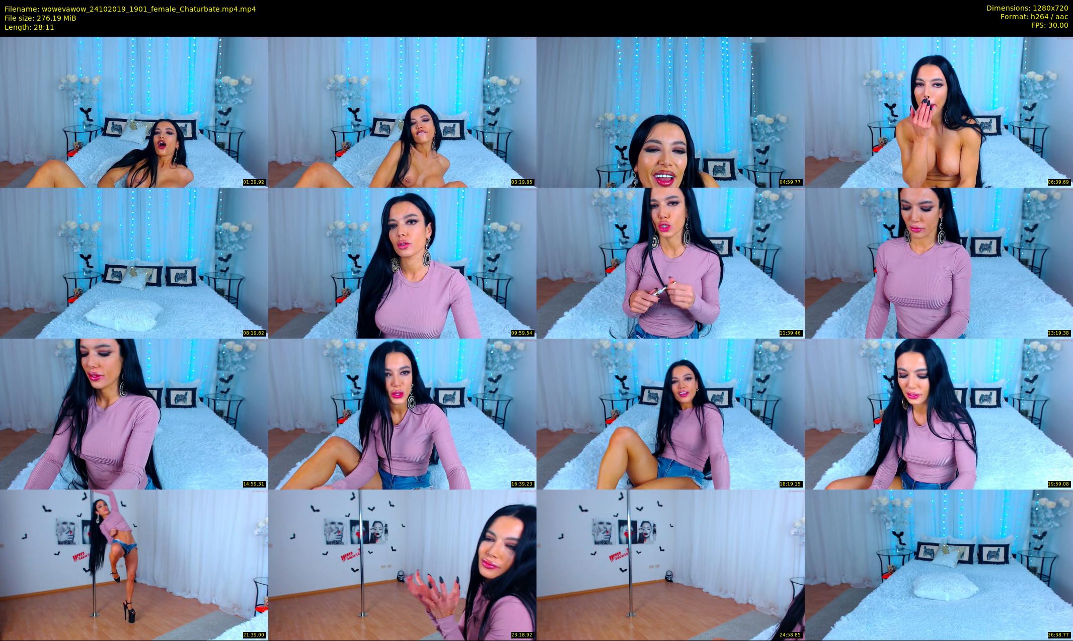wowevawow — 29 minute Chaturbate female cam show recording, 720p, Oct 24, 2019