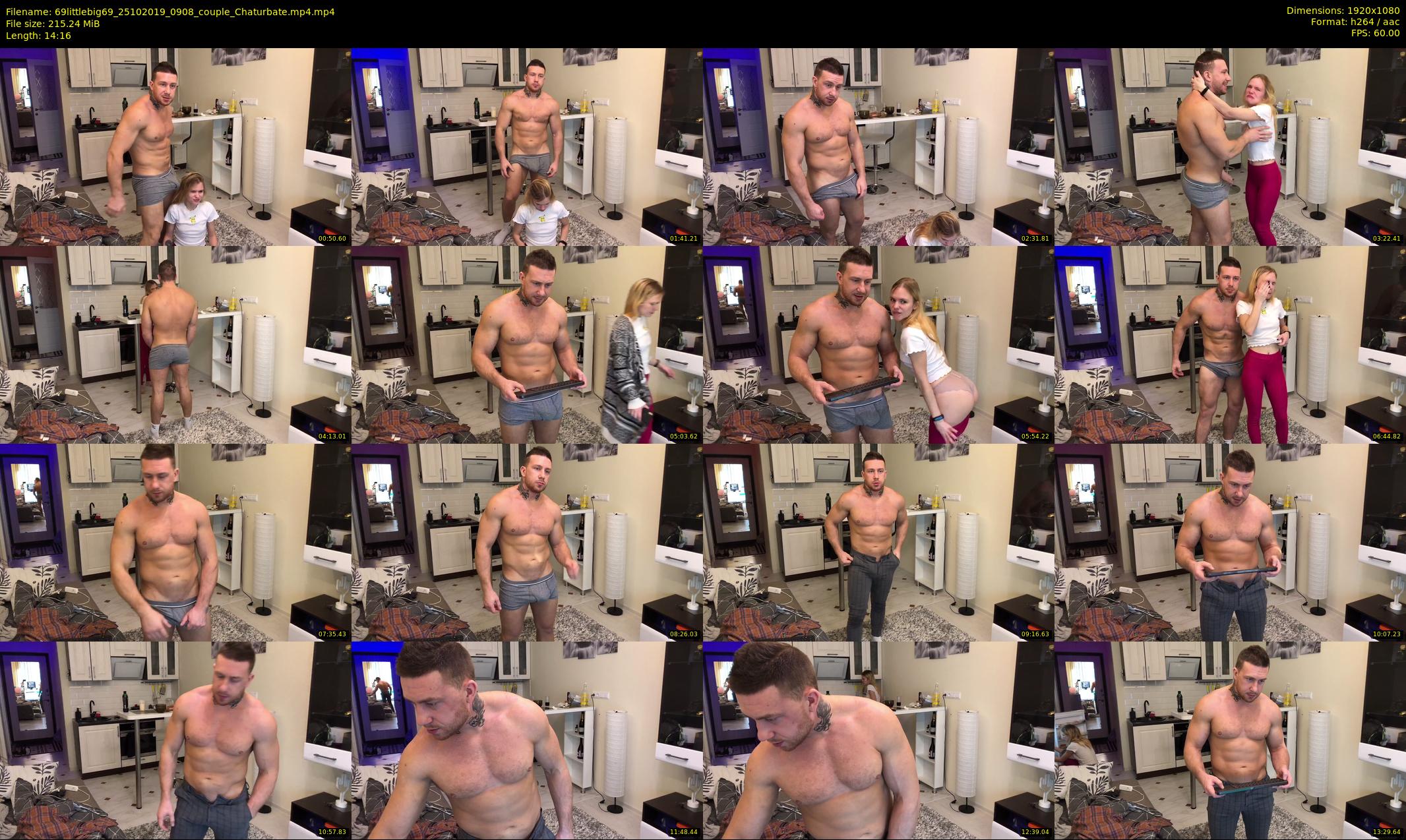 69littlebig69 — 15 minute Chaturbate couple cam show recording, 1080p, Oct 25, 2019