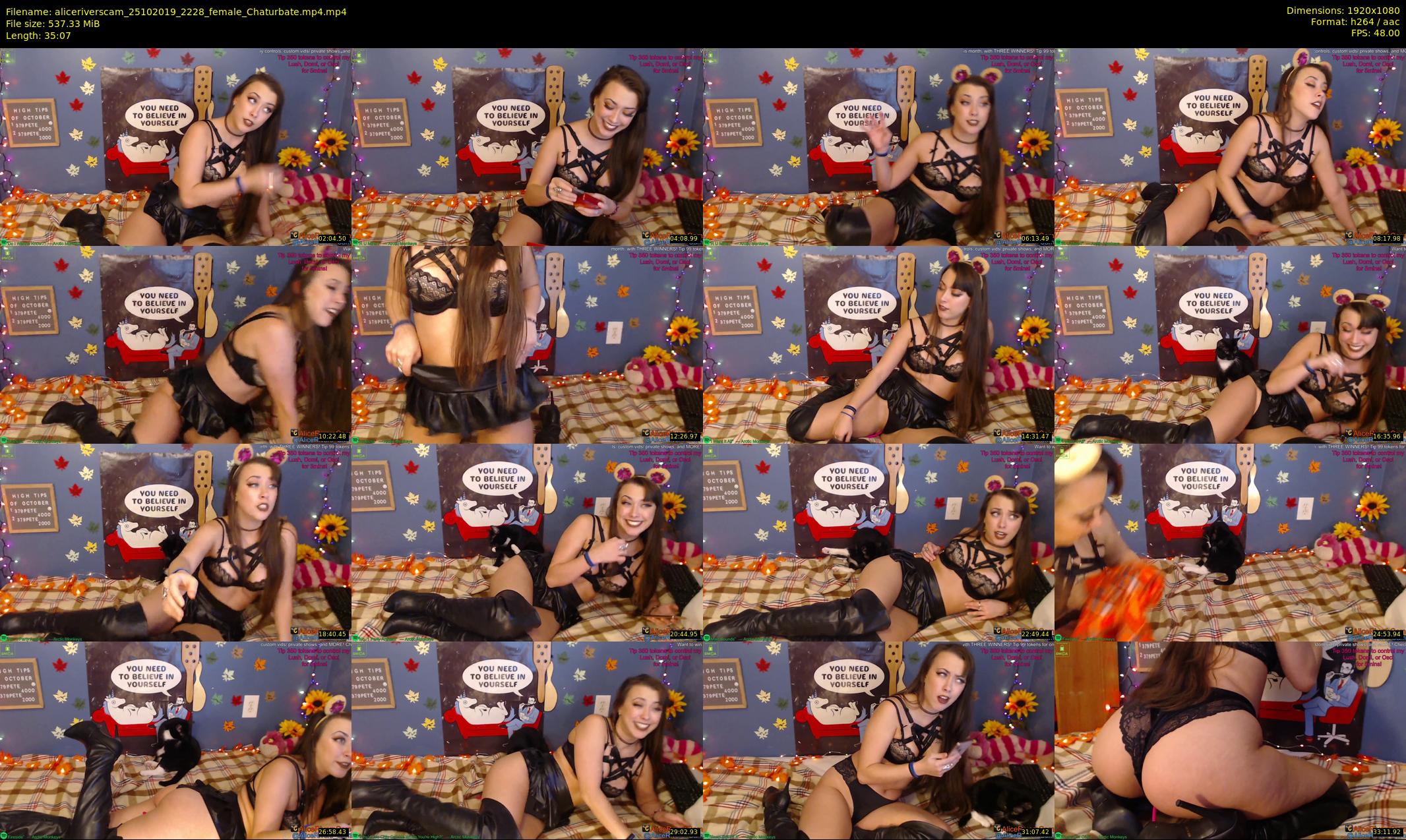 aliceriverscam — 36 minute Chaturbate female cam show recording, 1080p, Oct 25, 2019