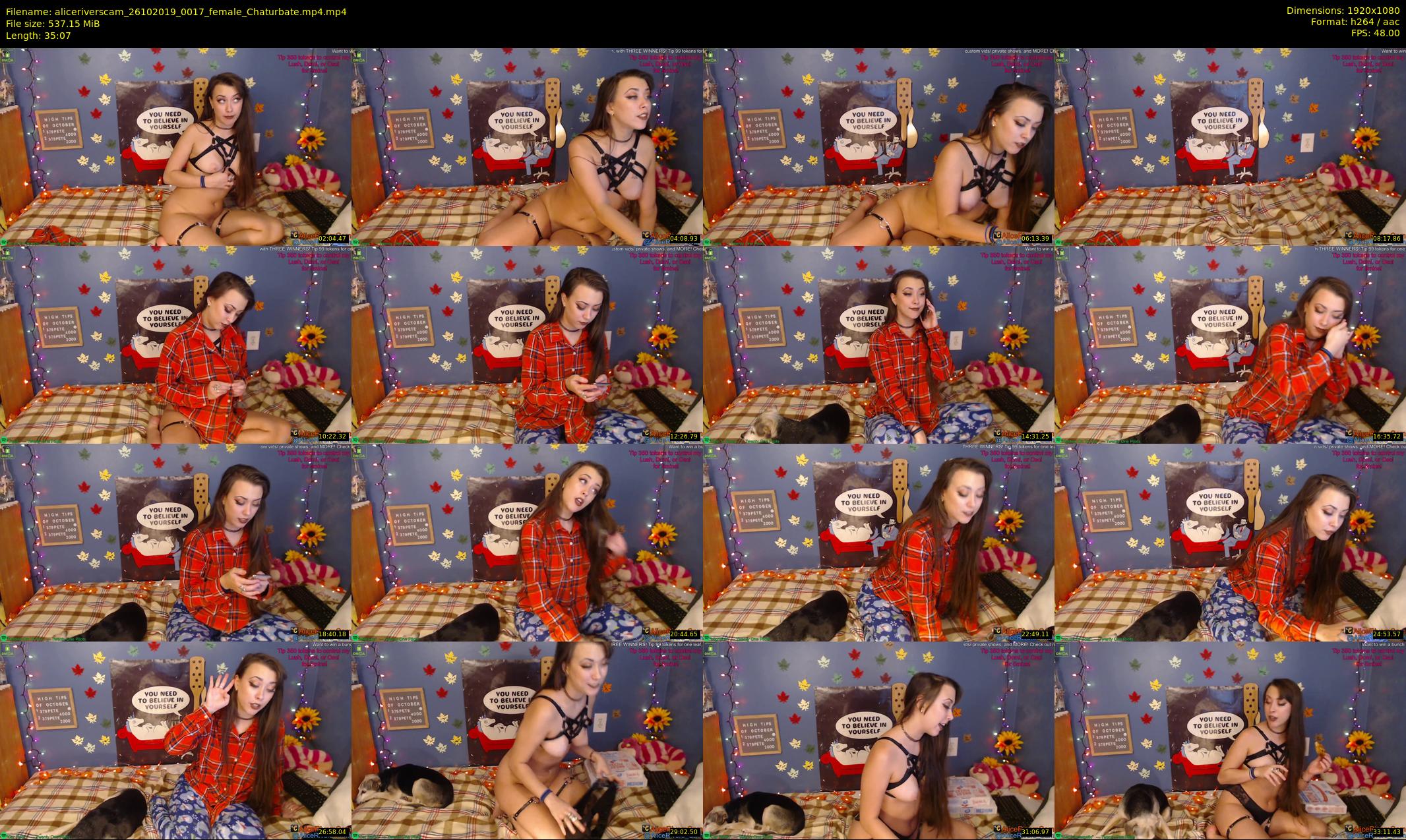 aliceriverscam — 36 minute Chaturbate female cam show recording, 1080p, Oct 26, 2019