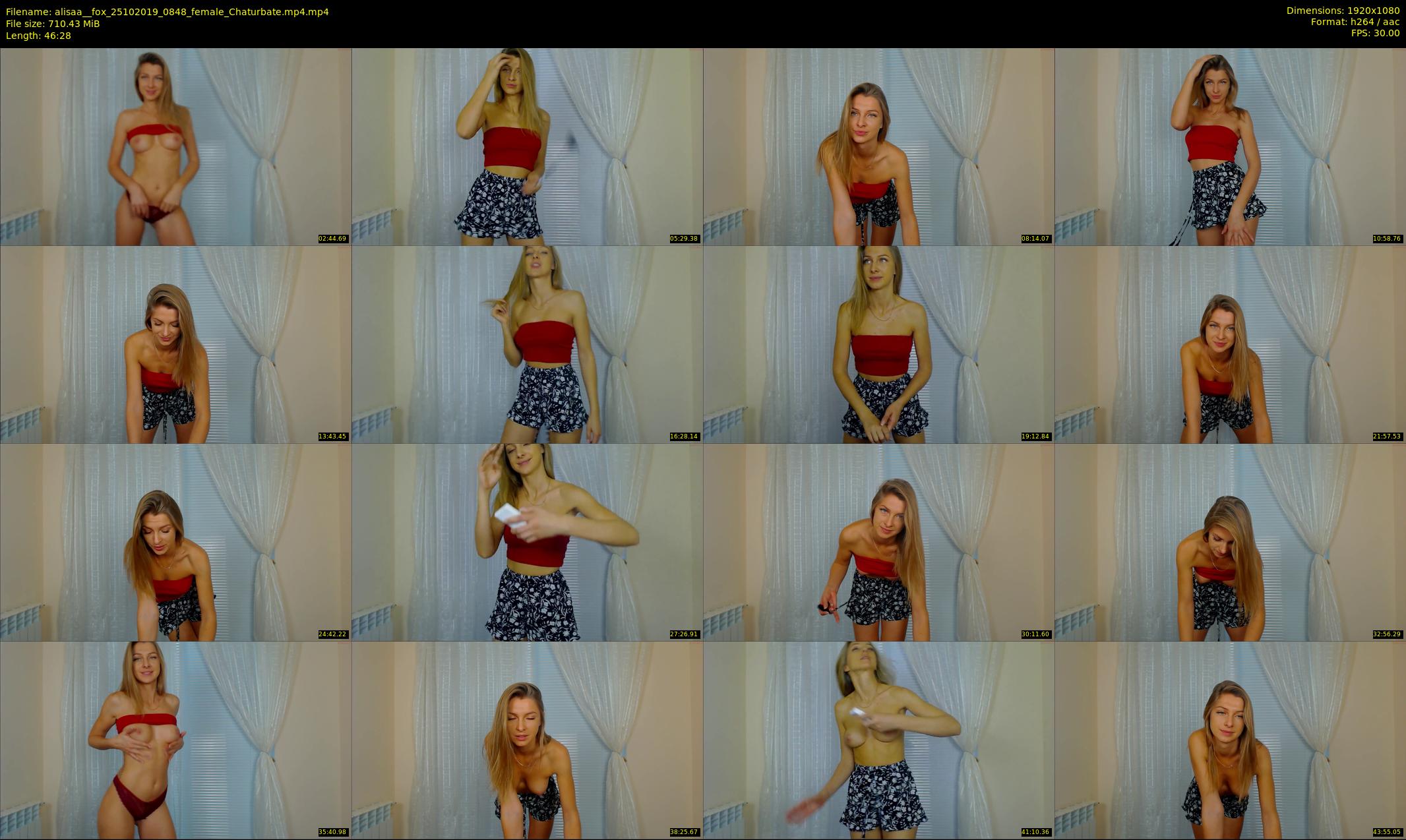 alisaa__fox — 47 minute Chaturbate female cam show recording, 1080p, Oct 25, 2019
