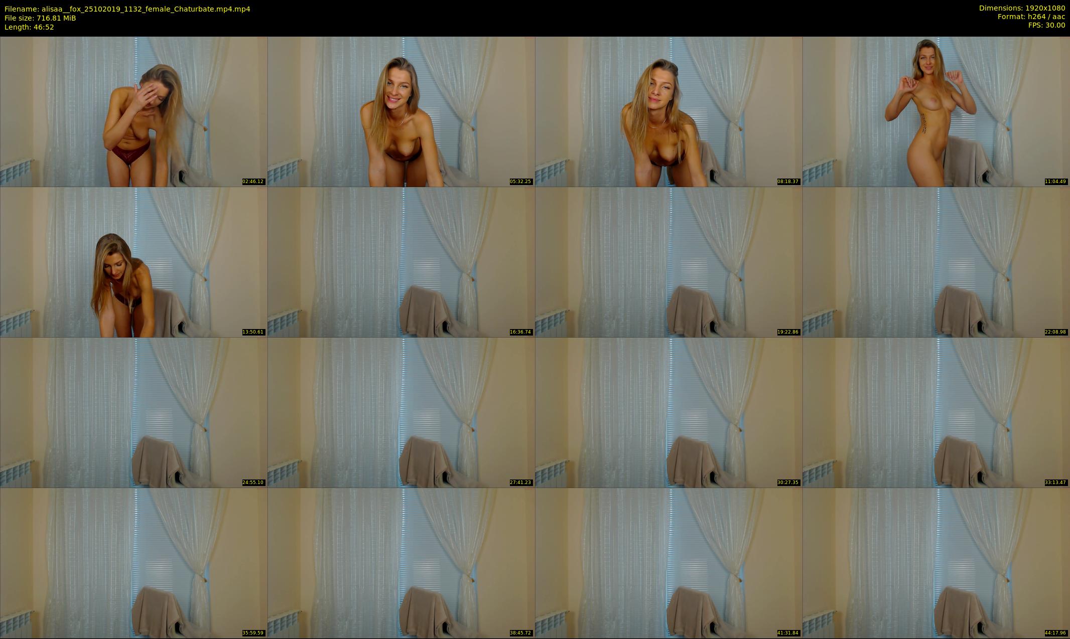 alisaa__fox — 47 minute Chaturbate female cam show recording, 1080p, Oct 25, 2019