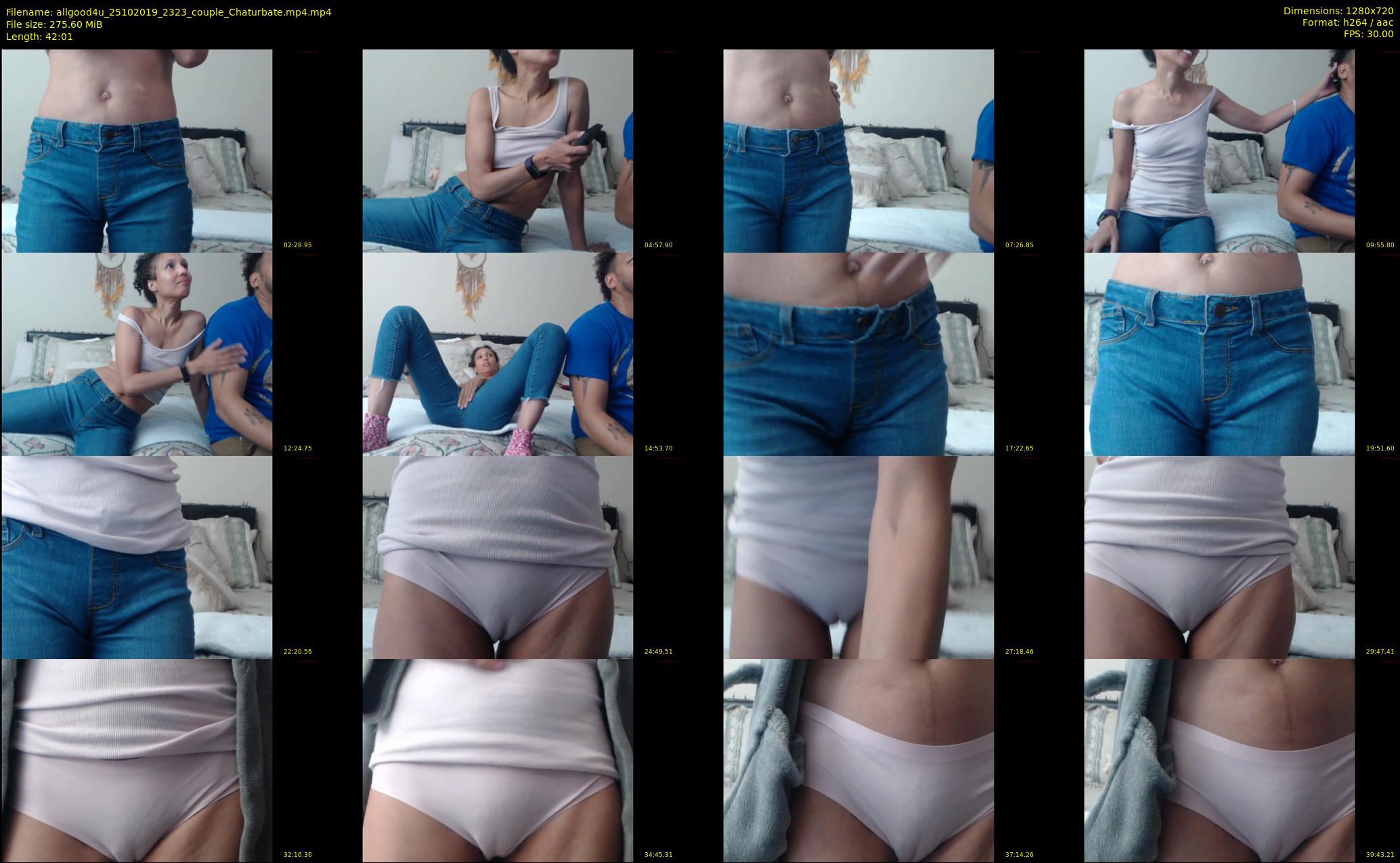 allgood4u — 43 minute Chaturbate couple cam show recording, 720p, Oct 25, 2019