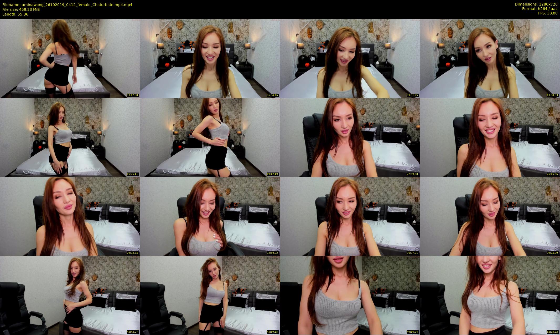 aminawong — 56 minute Chaturbate female cam show recording, 720p, Oct 26, 2019