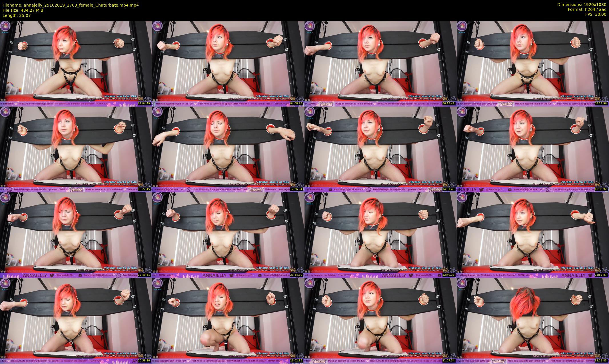 annajelly — 36 minute Chaturbate couple cam show recording, 1080p, Oct 25, 2019