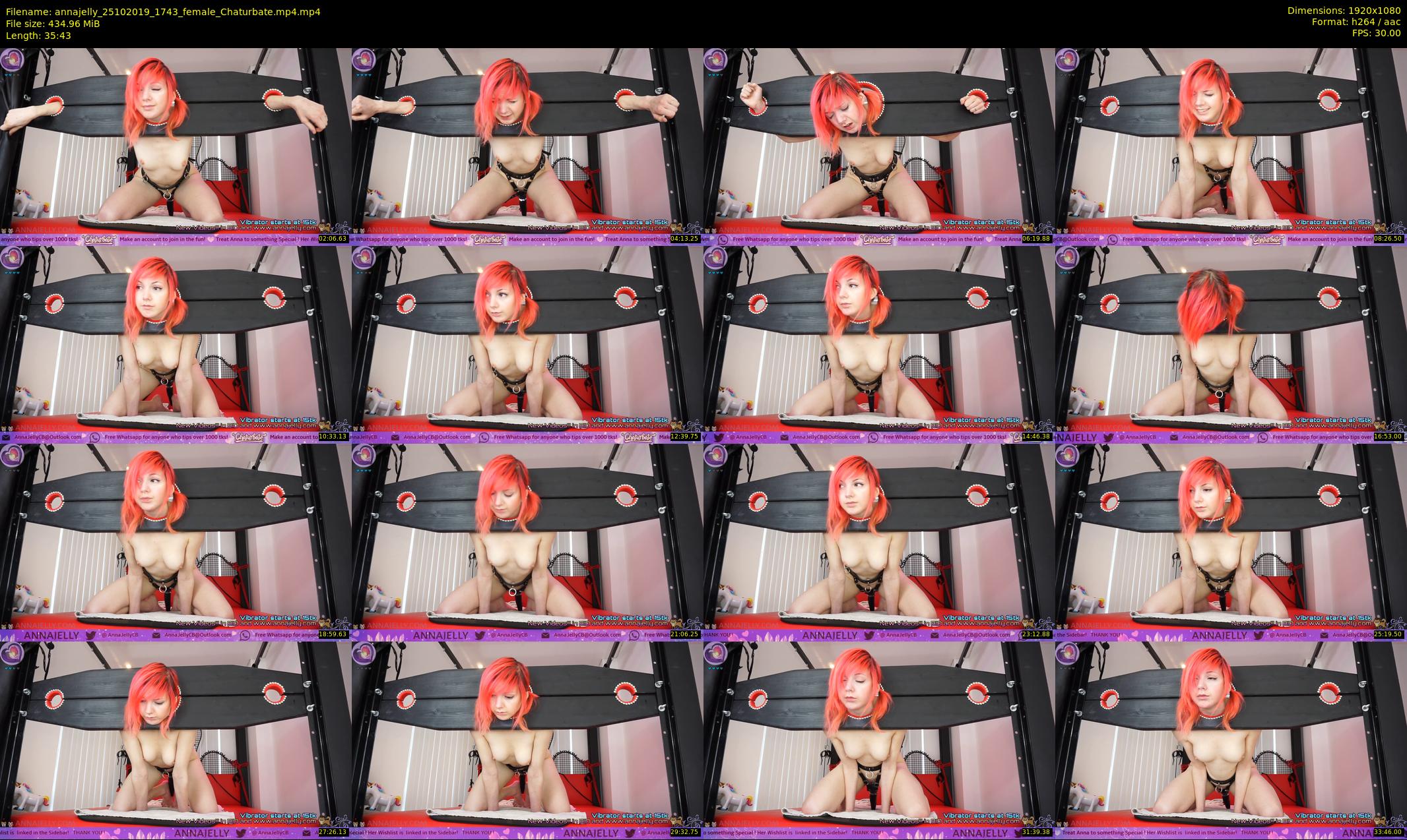 annajelly — 36 minute Chaturbate couple cam show recording, 1080p, Oct 25, 2019