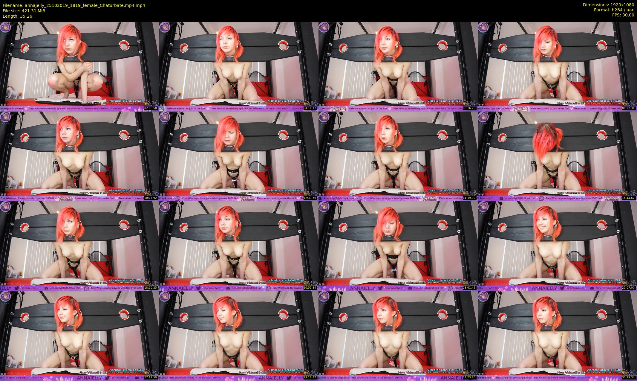 annajelly — 36 minute Chaturbate couple cam show recording, 1080p, Oct 25, 2019
