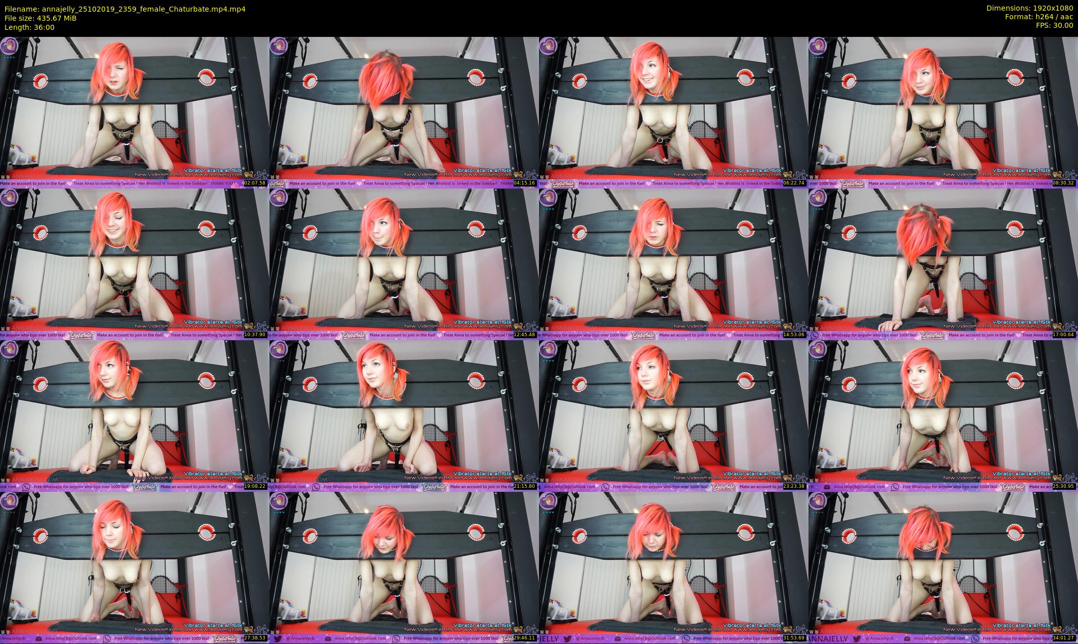 annajelly — 36 minute Chaturbate couple cam show recording, 1080p, Oct 25, 2019