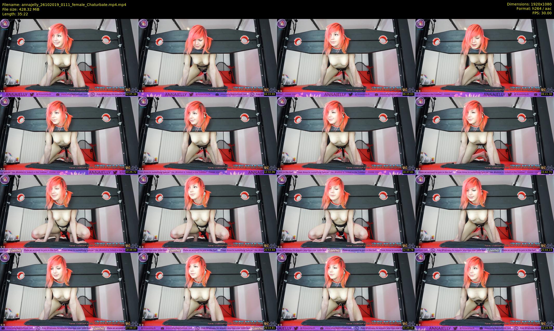 annajelly — 36 minute Chaturbate couple cam show recording, 1080p, Oct 26, 2019