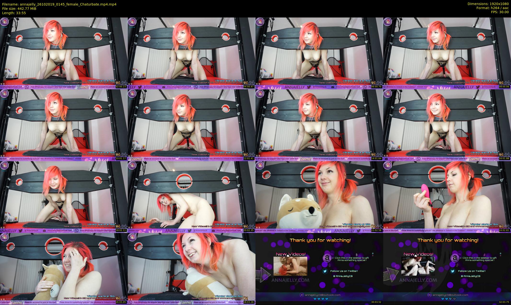 annajelly — 34 minute Chaturbate couple cam show recording, 1080p, Oct 26, 2019