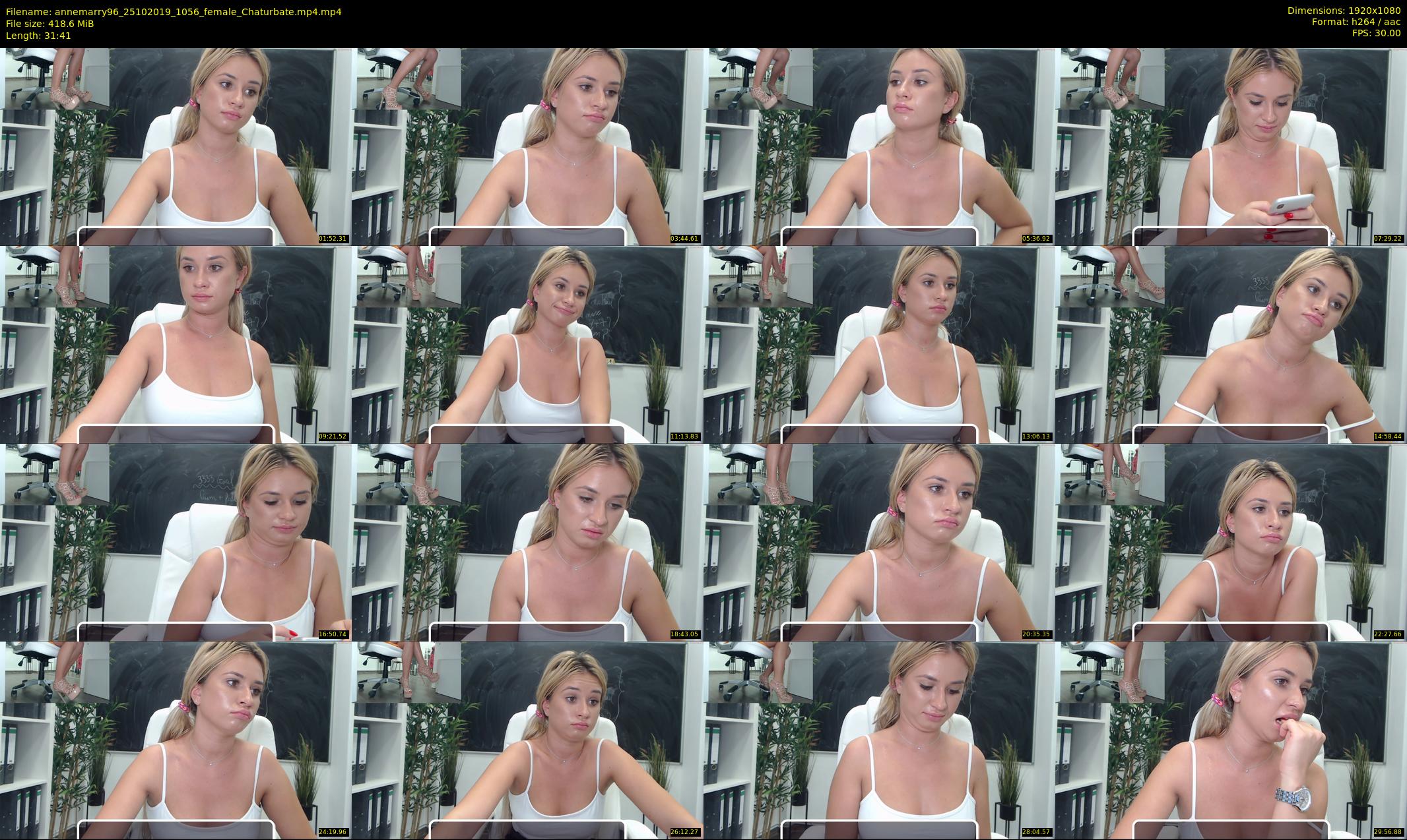 annemarry96 — 32 minute Chaturbate female cam show recording, 1080p, Oct 25, 2019