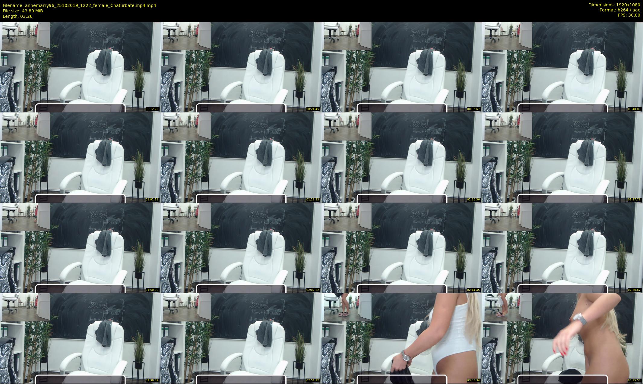 annemarry96 — 4 minute Chaturbate female cam show recording, 1080p, Oct 25, 2019