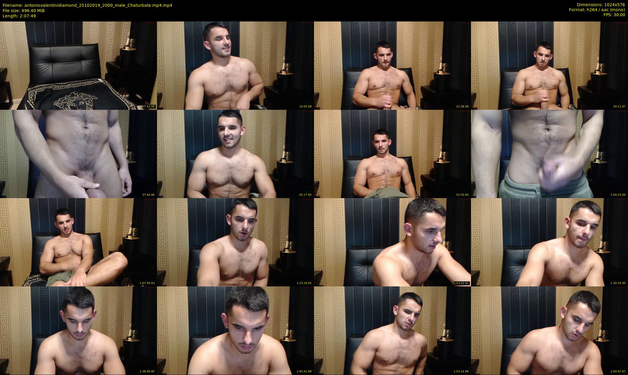 antoniovalentinidiamond — 128 minute Chaturbate male cam show recording, 480p, Oct 25, 2019