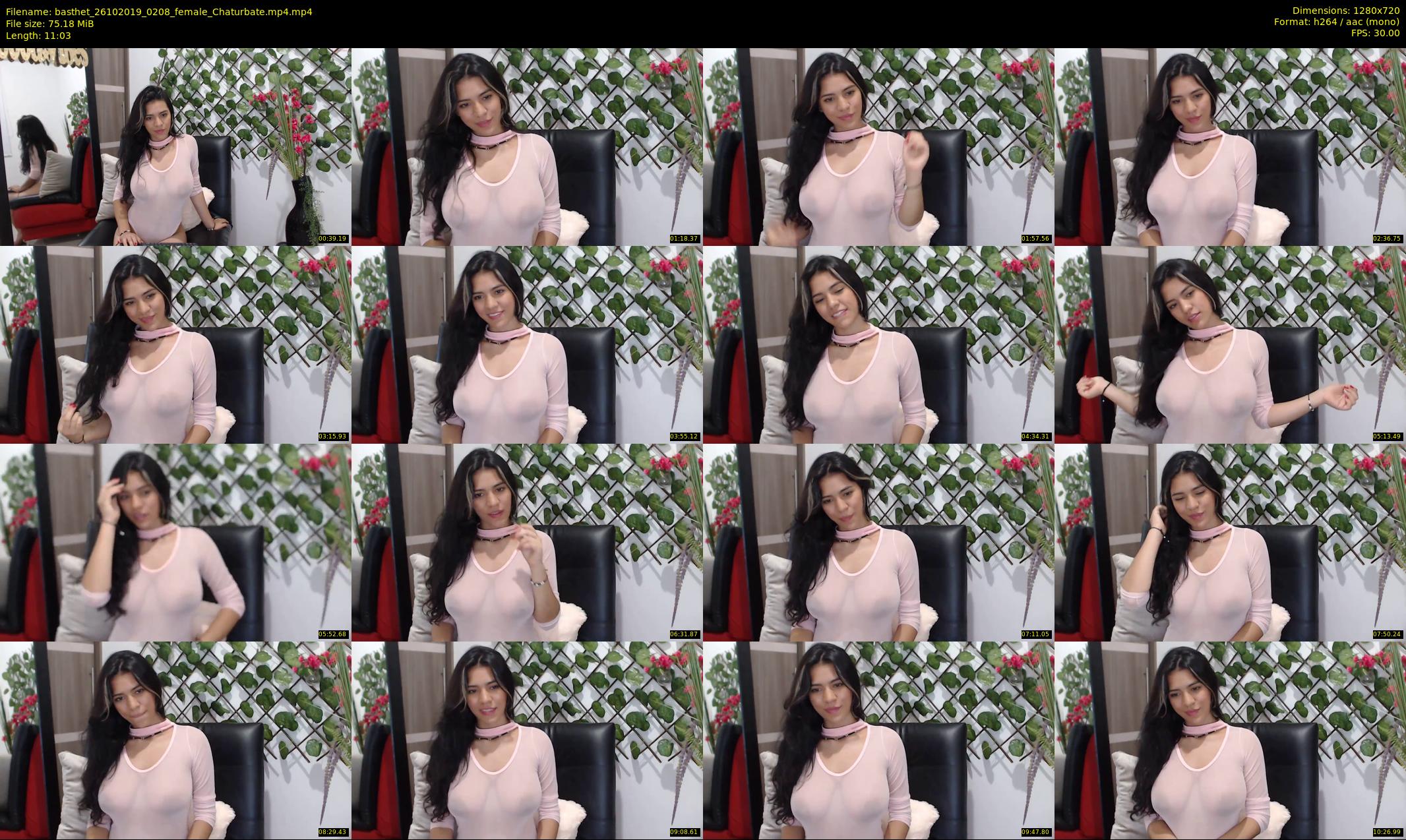 basthet — 12 minute Chaturbate female cam show recording, 720p, Oct 26, 2019