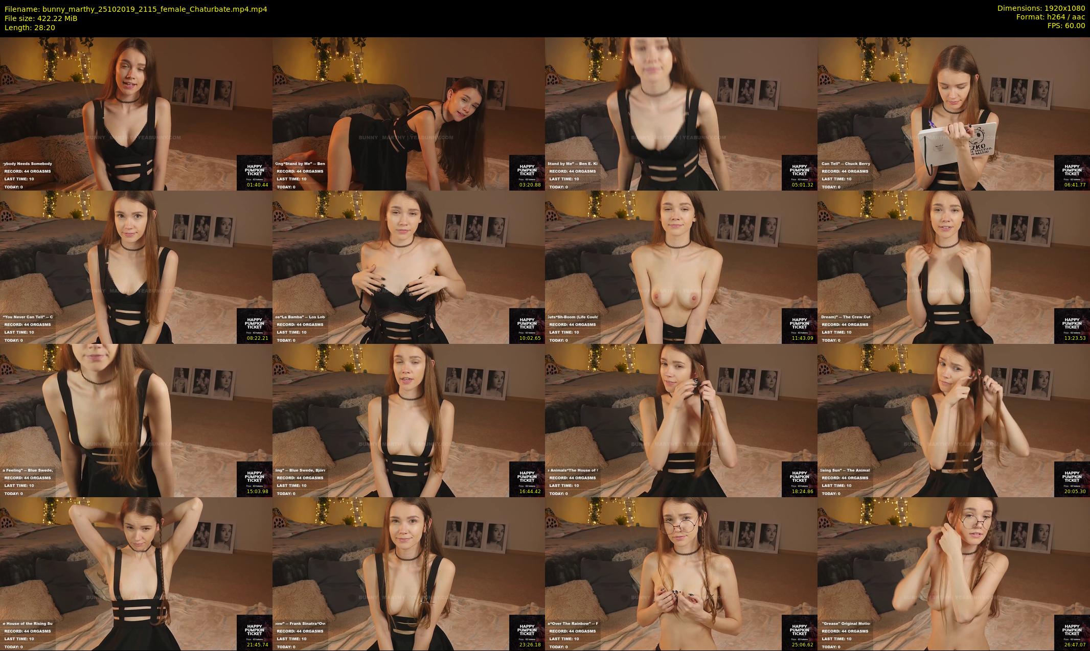 bunny_marthy — 29 minute Chaturbate female cam show recording, 1080p, Oct 25, 2019