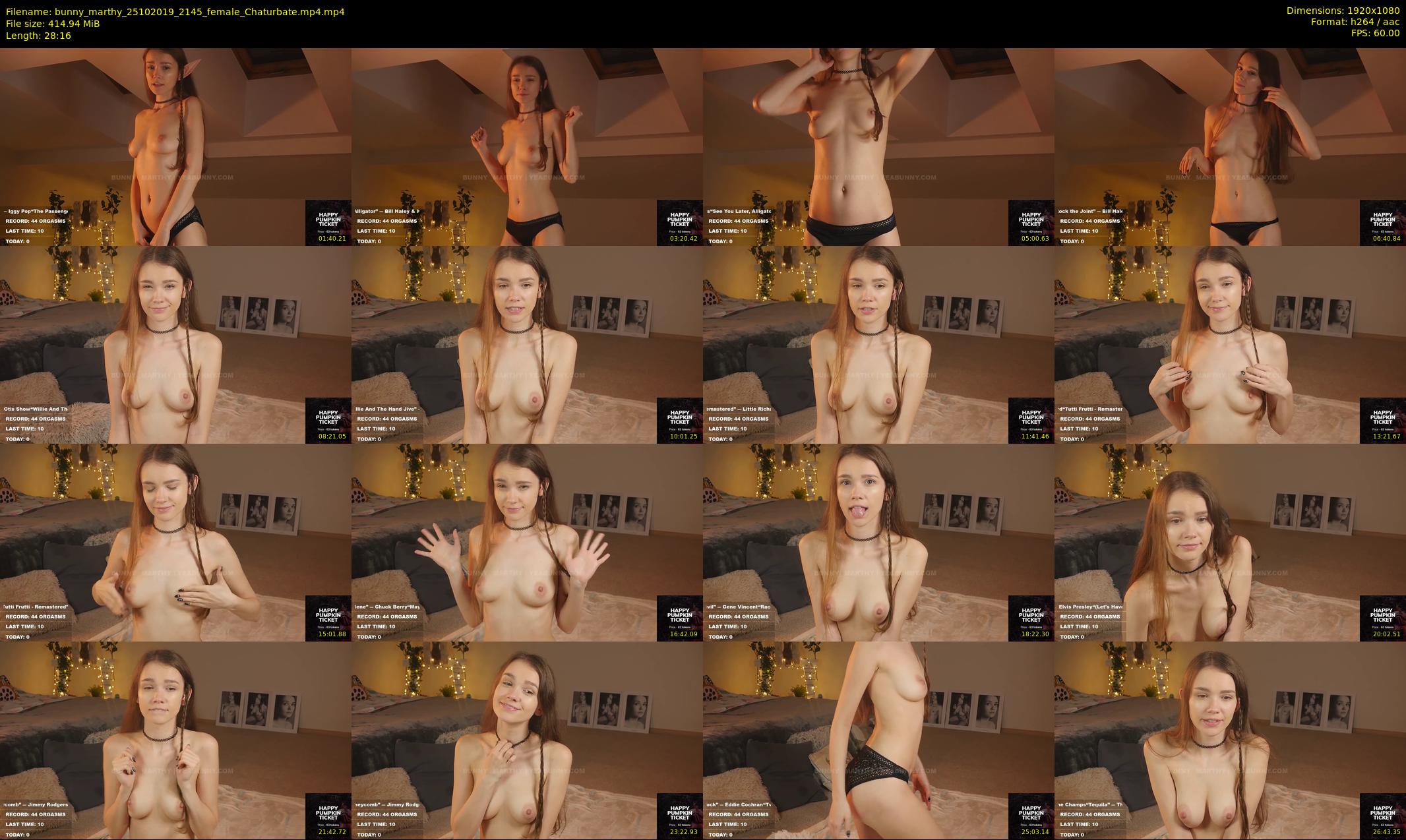 bunny_marthy — 29 minute Chaturbate female cam show recording, 1080p, Oct 25, 2019