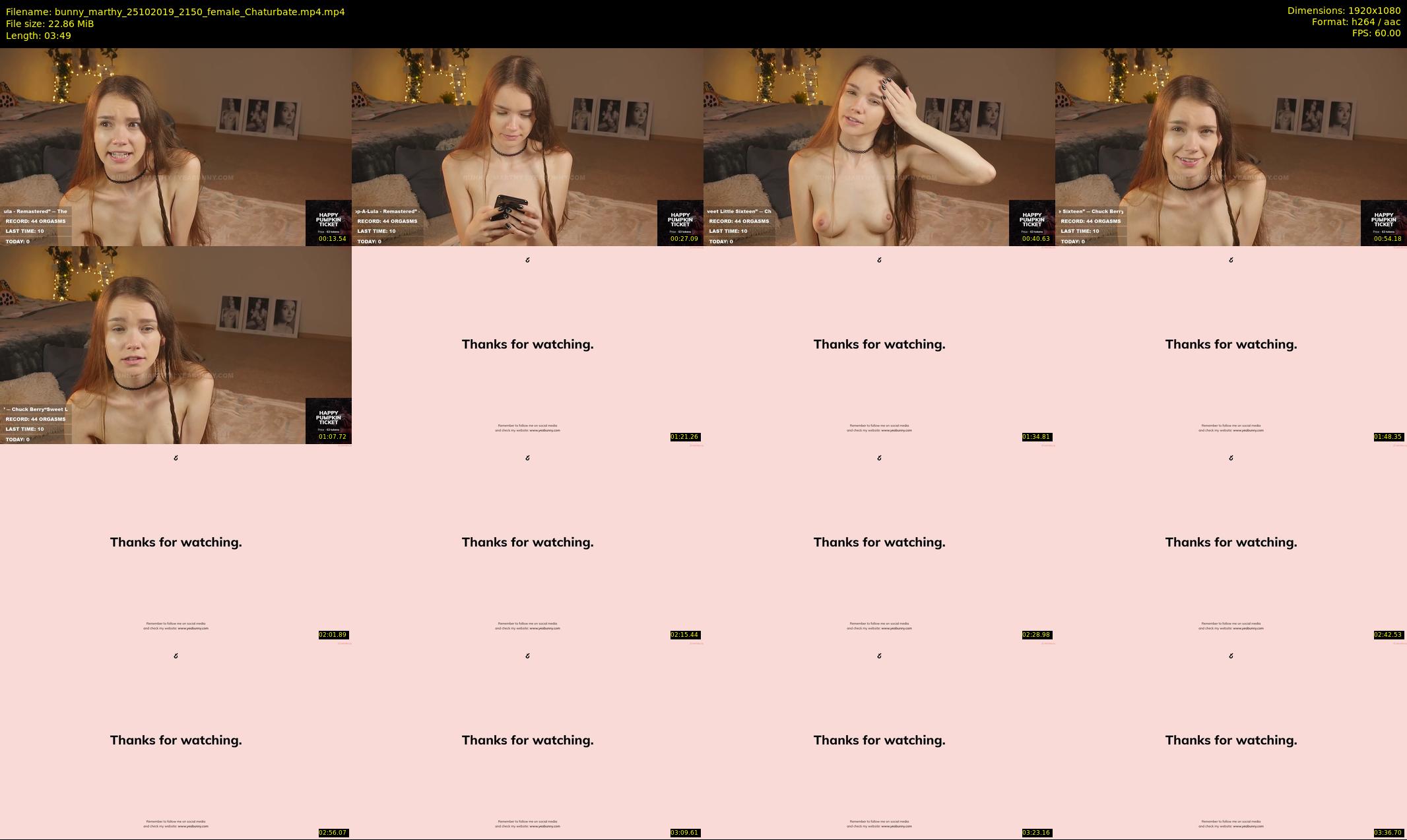 bunny_marthy — 4 minute Chaturbate female cam show recording, 1080p, Oct 25, 2019