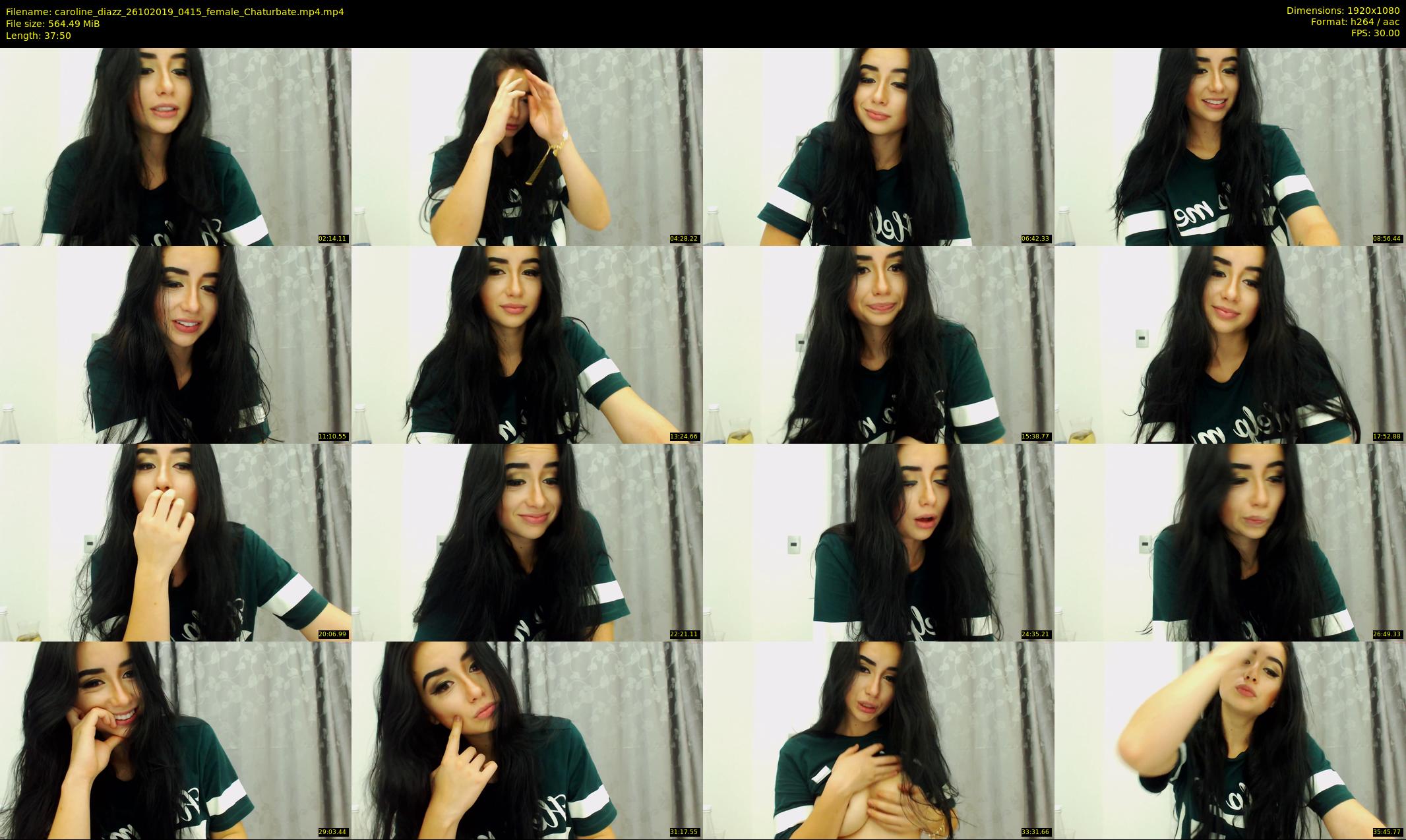 caroline_diazz — 38 minute Chaturbate female cam show recording, 1080p, Oct 26, 2019
